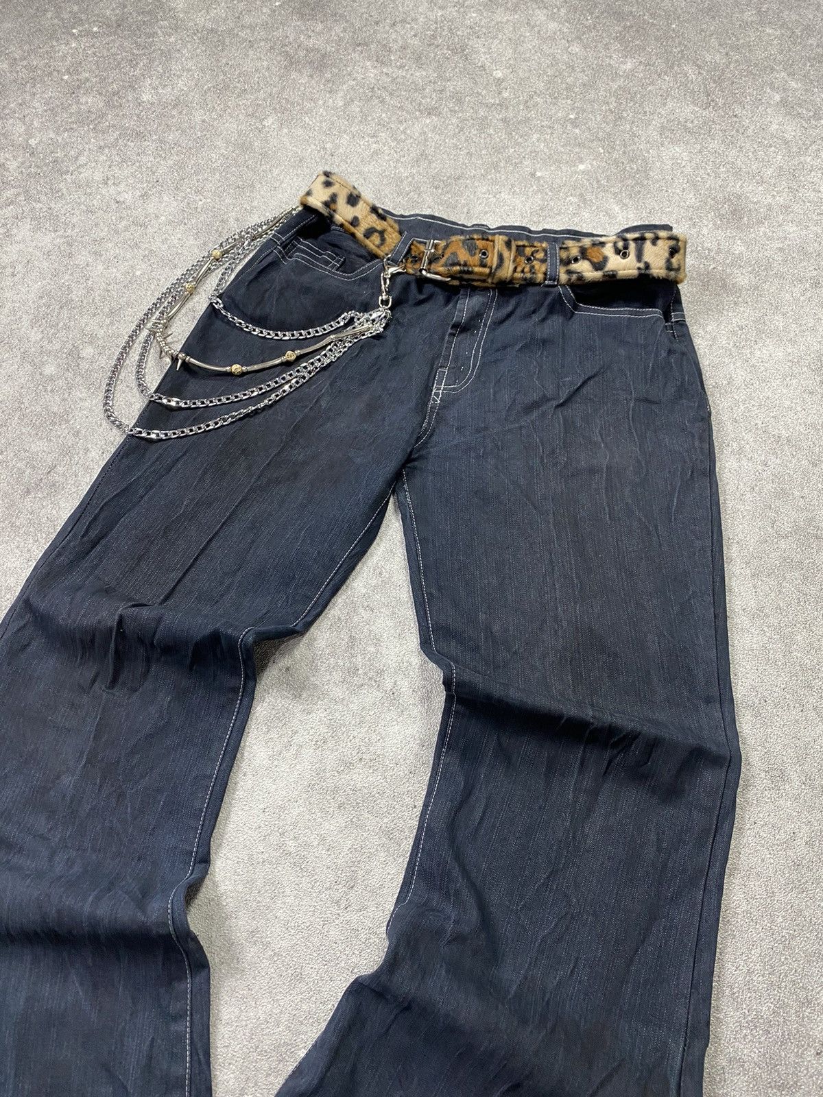 If Six Was Nine × Japanese Brand × Le Grande Bleu (L.G.B.) 2000s Kmrii style Flare Jean Size US 28 / EU 44 - 3 Thumbnail