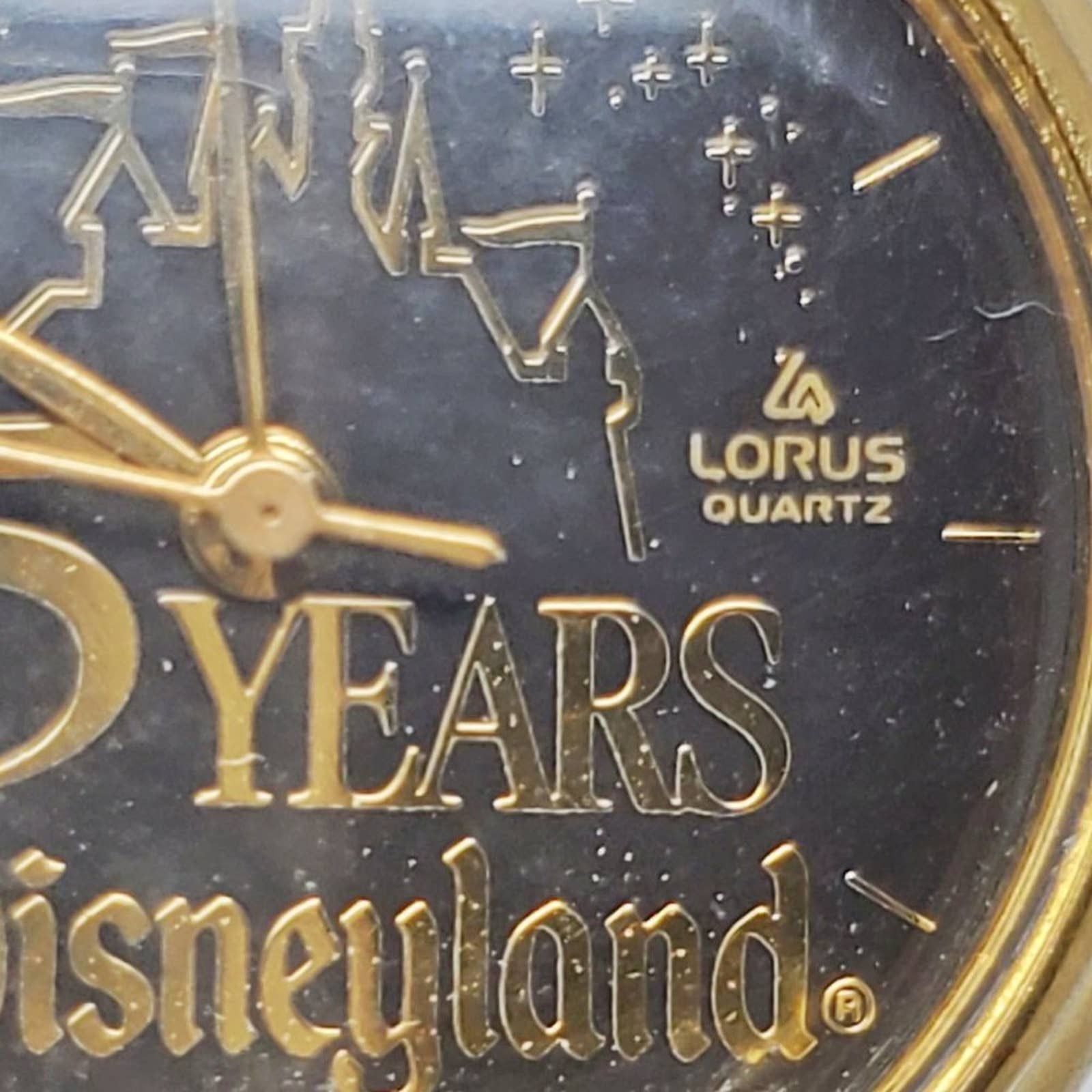 Disney Disneyland 35 Years Celebration VTG Black & Gold Watch Size ONE SIZE - 5 Thumbnail
