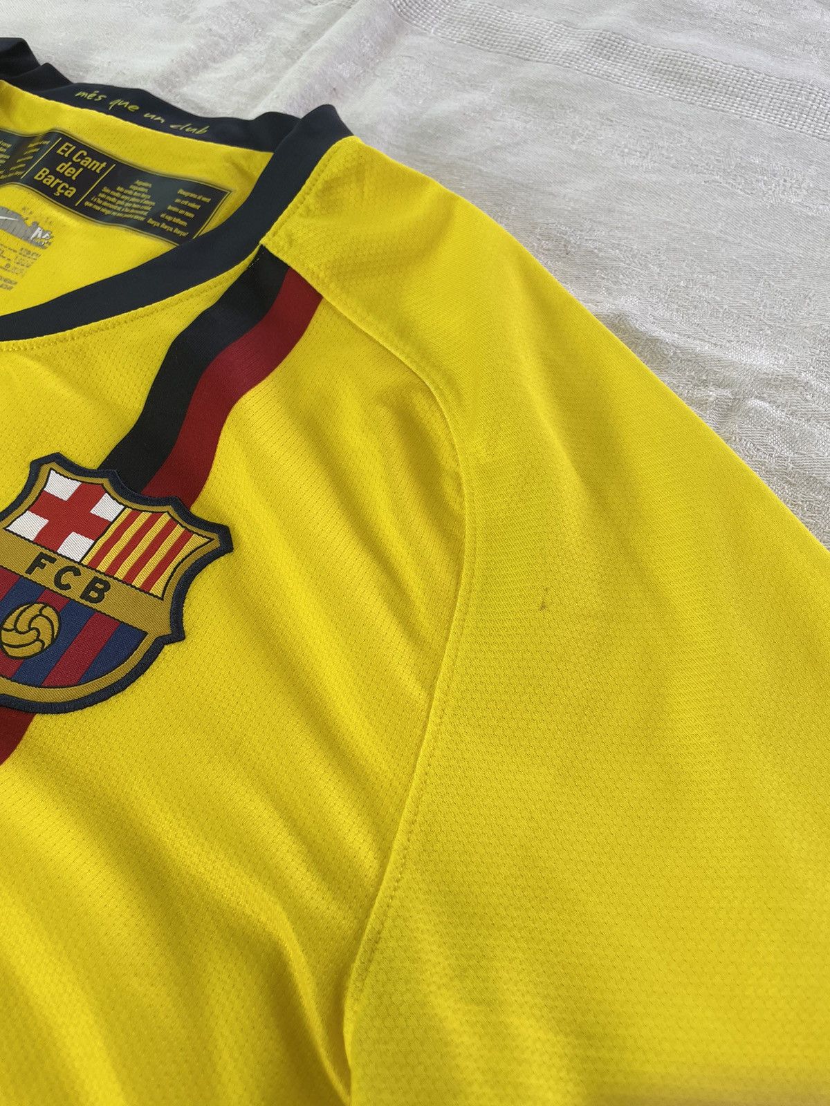 Nike Barcelona 2008/2009 Away Football Shirt Nike Soccer Jersay Size US M / EU 48-50 / 2 - 8 Thumbnail