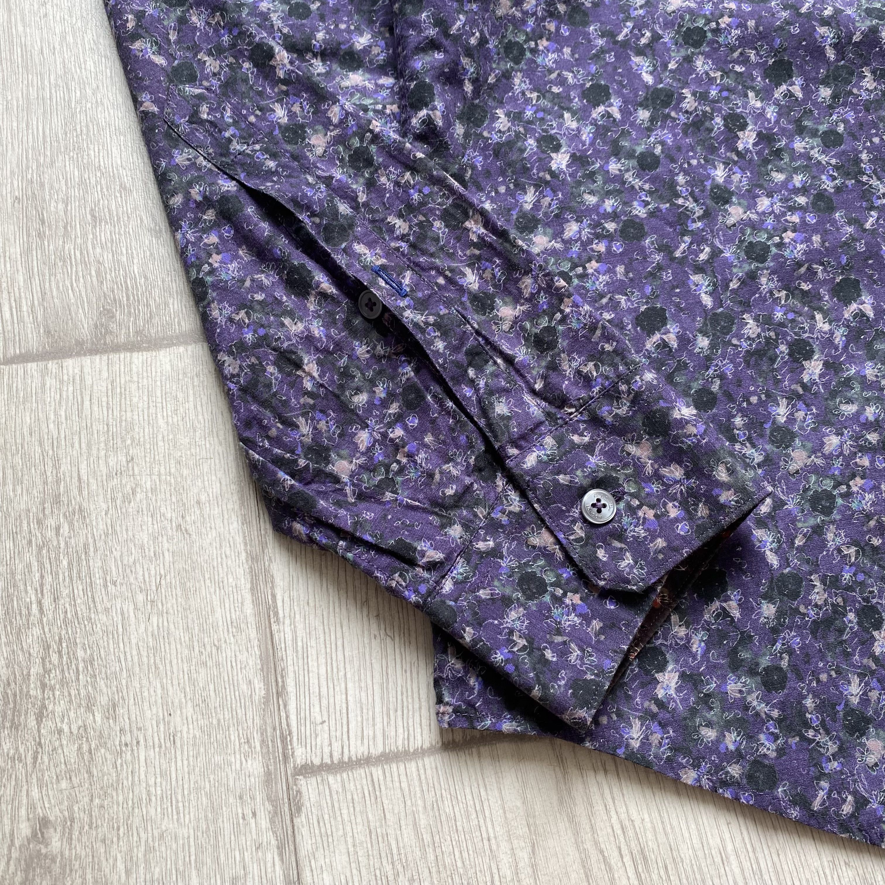 Paul Smith 🌺 Paul Smith Designer Shirt Floral Monogram Size US L / EU 52-54 / 3 - 4 Thumbnail