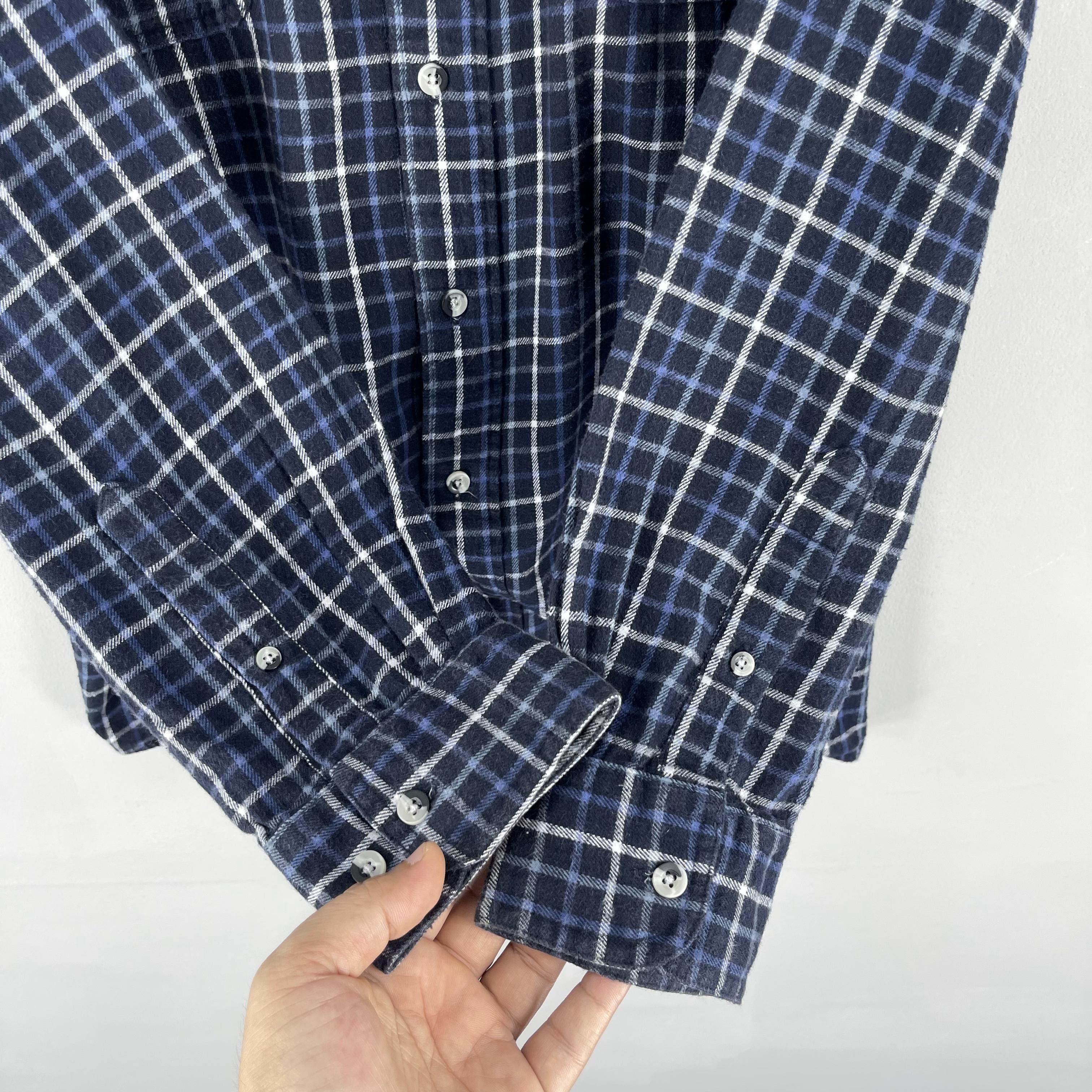 Flannel Vintage Checkered Gingham Minimalist Distressed Flannel Size US L / EU 52-54 / 3 - 6 Thumbnail