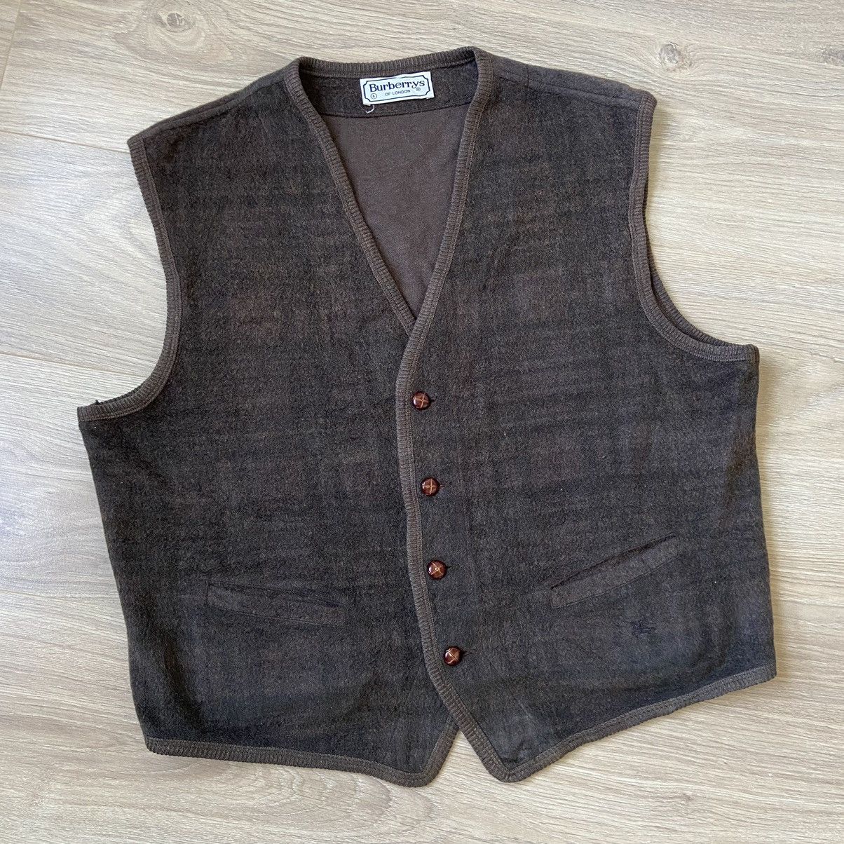 Burberry × Burberry Prorsum Burberrys Of London Vintage Wool Vest Size US M / EU 48-50 / 2 - 1 Thumbnail