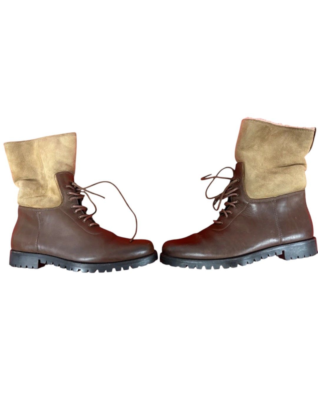 Yves Saint Laurent SHEARLING COMBAT BOOTS Size US 9 / EU 42 - 2 Thumbnail