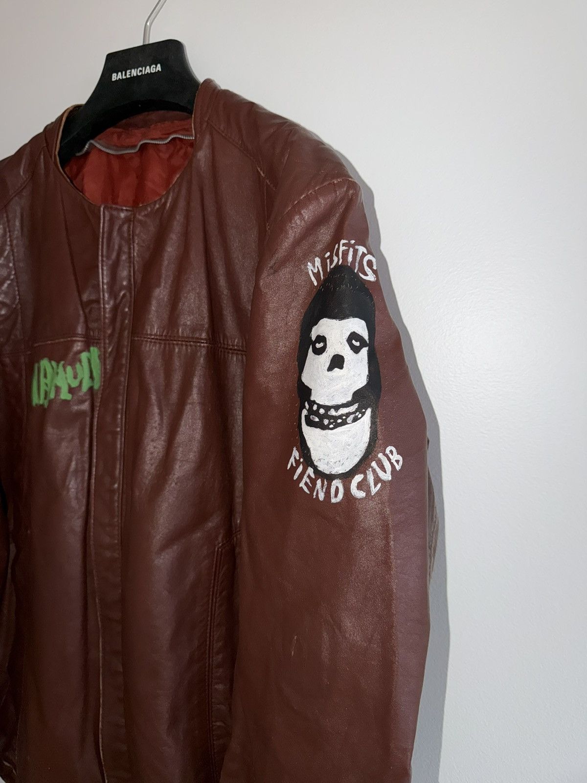 Vintage *RARE* VINTAGE 90s PUNK MISFITS FIEND CASUALTIES LEATHER Size US M / EU 48-50 / 2 - 2 Thumbnail