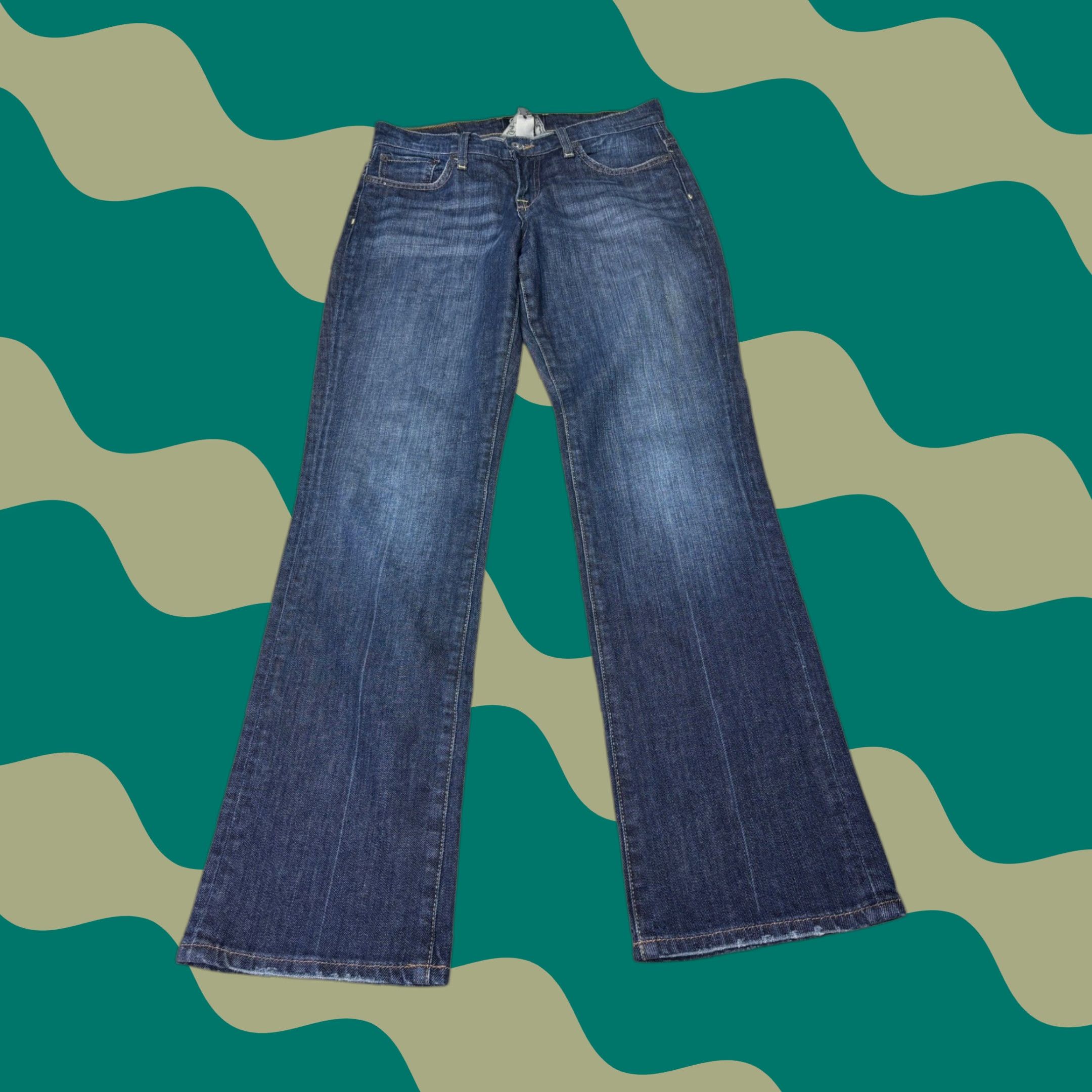 Lucky Brand Lucky Brand New Easy Rider Bootcut Jeans Dark Wash Blue Denim Womens W32 L32 Size 28" / US 6 / IT 42 - 1 Thumbnail