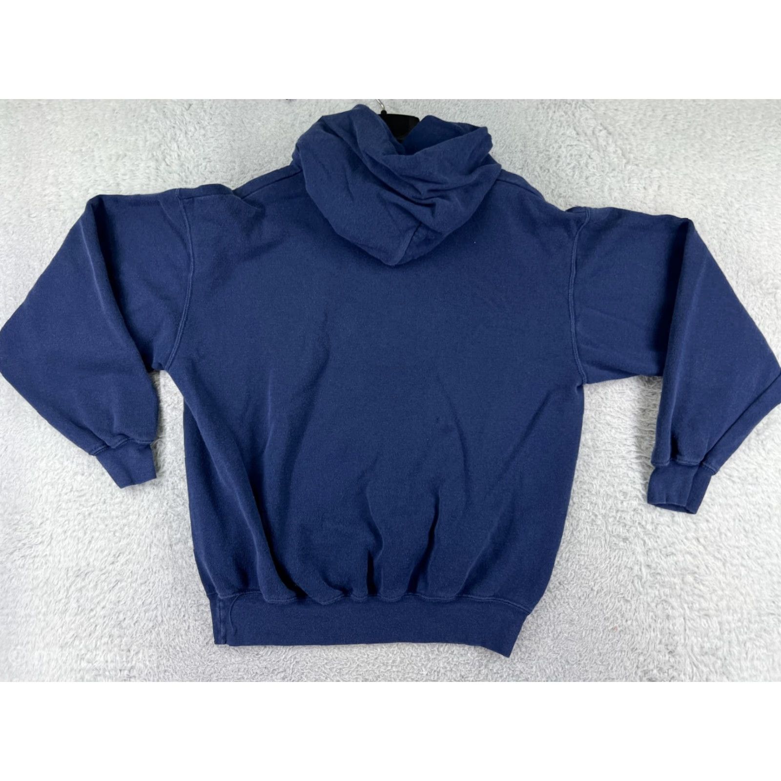 Vintage Underground Sweater Mens Large Blue London Hooded Cotton Blend Pocket Travel Size US L / EU 52-54 / 3 - 2 Thumbnail
