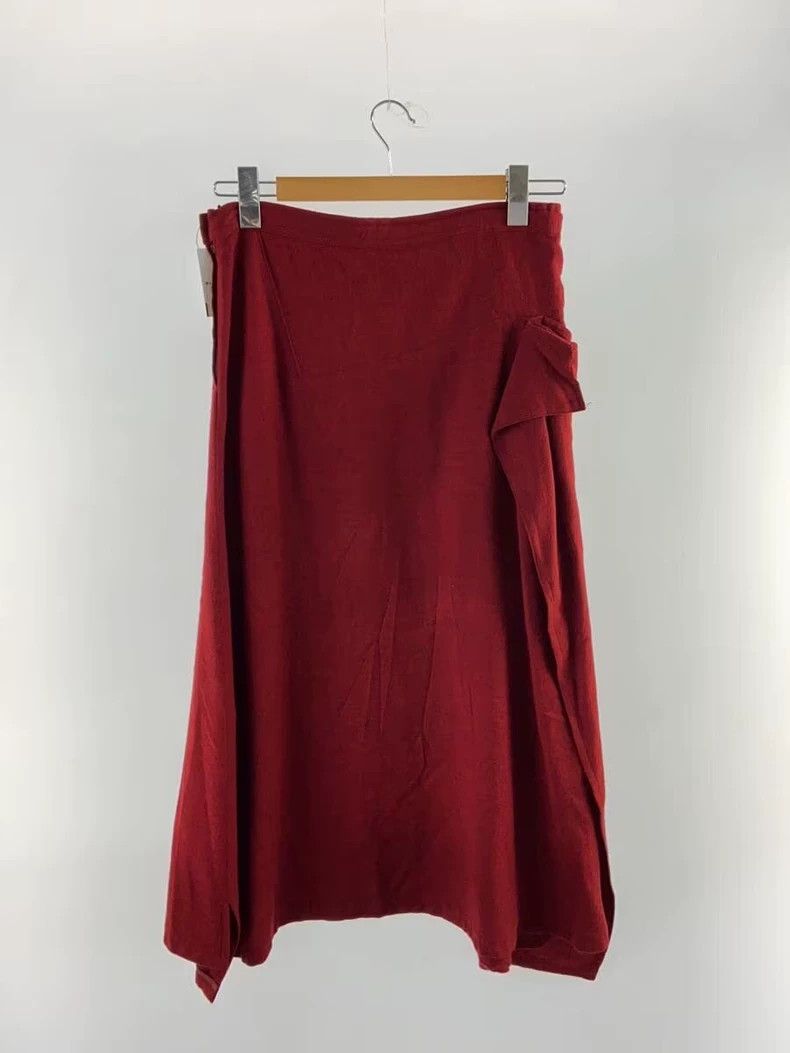 Y's Y's size 1 Red Distorted Skirt Size 25" / US 0 / IT 36 - 2 Thumbnail