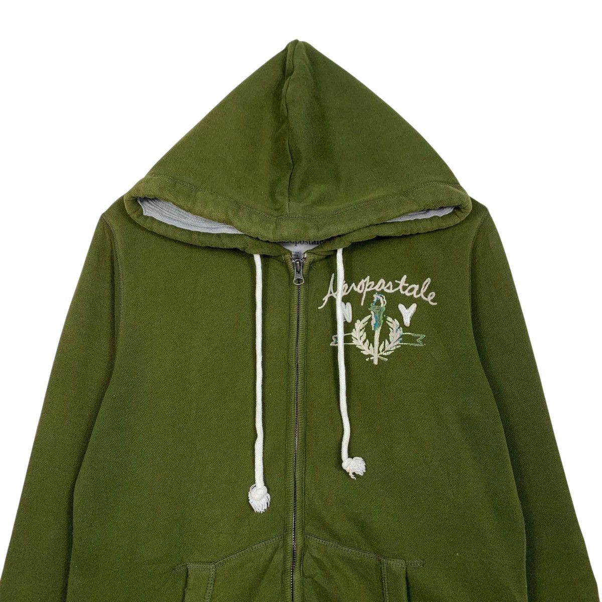 Aeropostale Y2k Vintage AEROPOSTALE Big Logo Zipper Hoodies #3555-C164 Size US XL / EU 56 / 4 - 5 Thumbnail