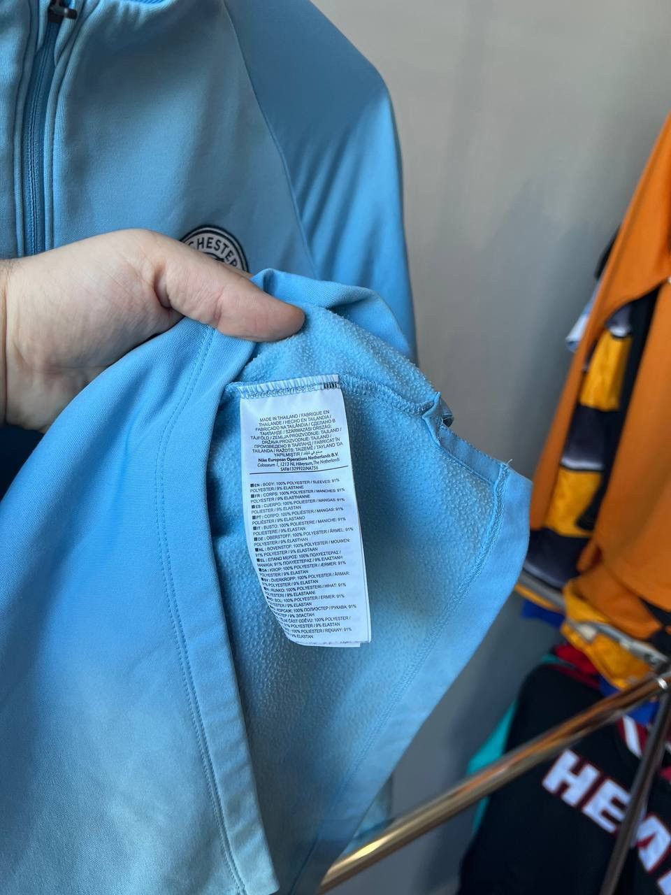 Nike MANCHESTER CITY TRAINING 1/4 ZIP SOCCER FOOTBALL LONG SLEEVE Size US S / EU 44-46 / 1 - 13 Thumbnail