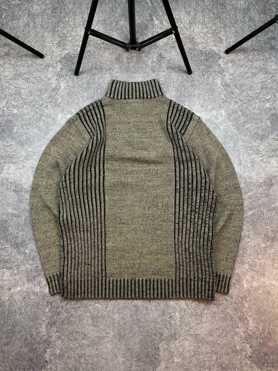 Japanese Brand Y2K Diesel style Knit Faded Ribbed Striped Vintage Sweater Size US M / EU 48-50 / 2 - 3 Thumbnail