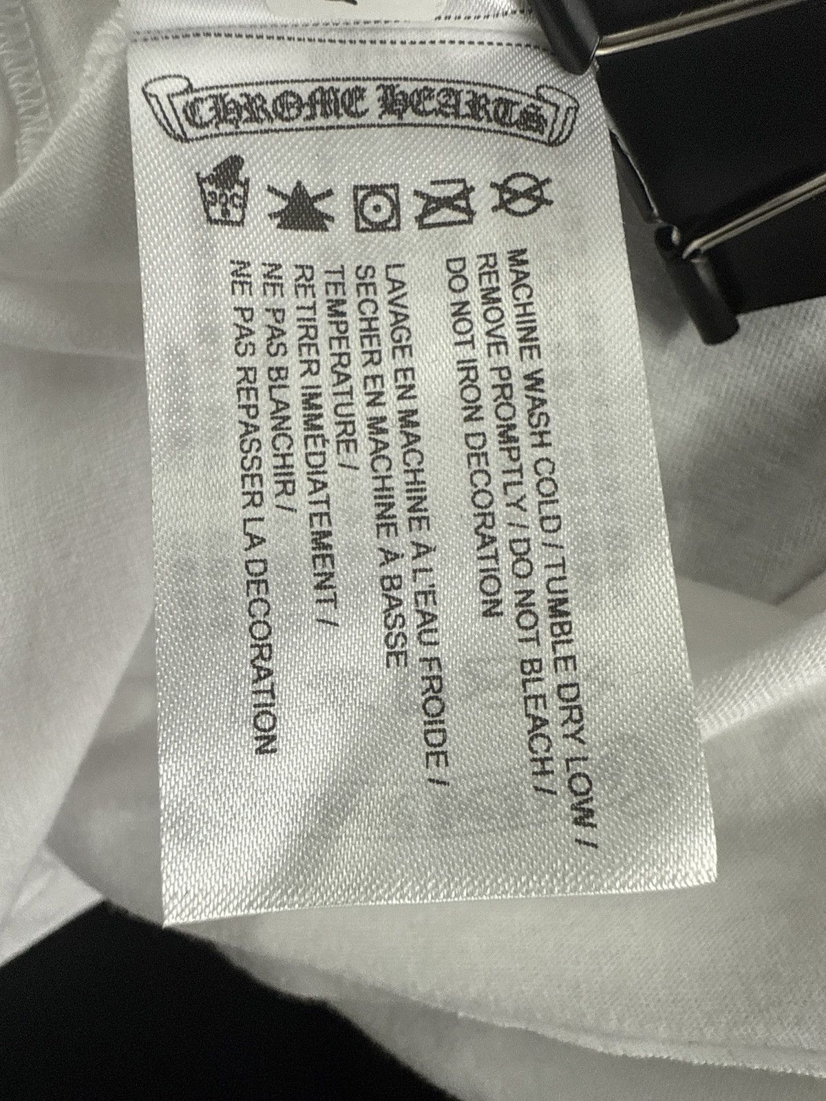 Chrome Hearts CHROME HEARTS POCKET CREW LONG SLEEVE T SHIRT WHITE BLACK Size US XL / EU 56 / 4 - 8 Thumbnail