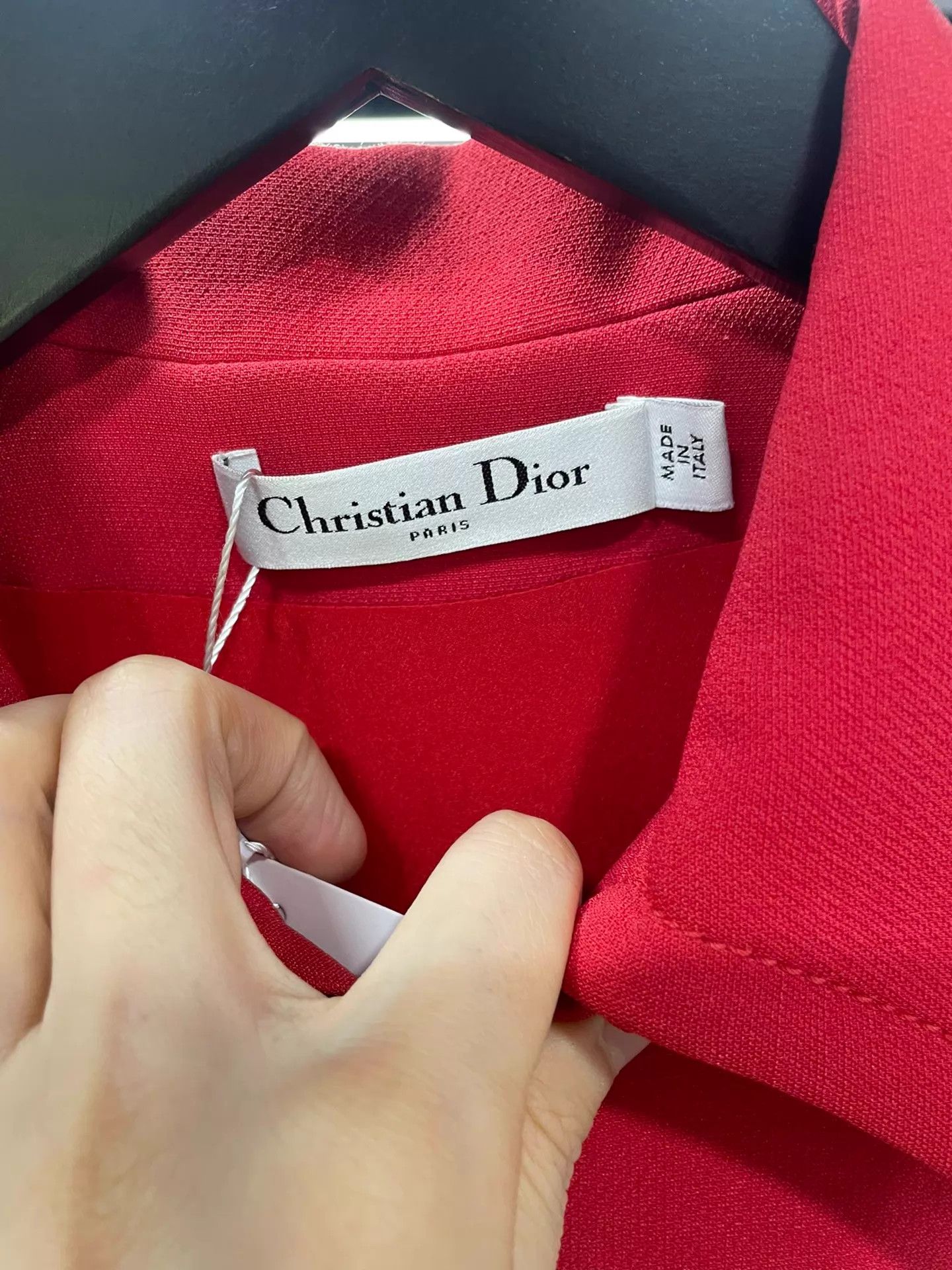 Christian Dior Monsieur Christian Dior Red Dress Tie-Waist 36 LN 3-Season Size XS / US 0-2 / IT 36-38 - 4 Thumbnail