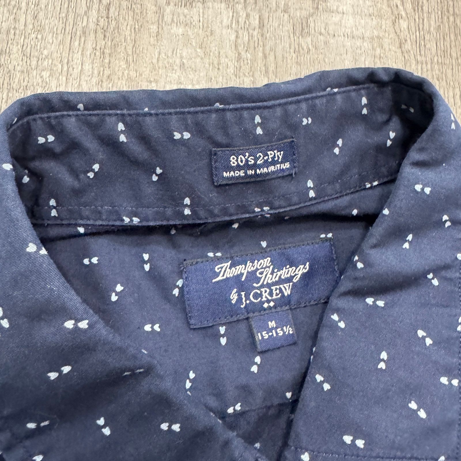 J.Crew Thompson Shirtings by J Crew Shirt Men's Medium 80's 2 Ply Size US M / EU 48-50 / 2 - 4 Thumbnail