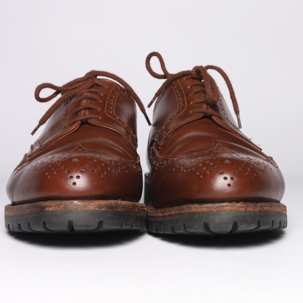 Crockett & Jones × Other UK Alt Wien by Crockett Jones Budapest Derby Leather Shoes Size US 10 / EU 43 - 6 Thumbnail
