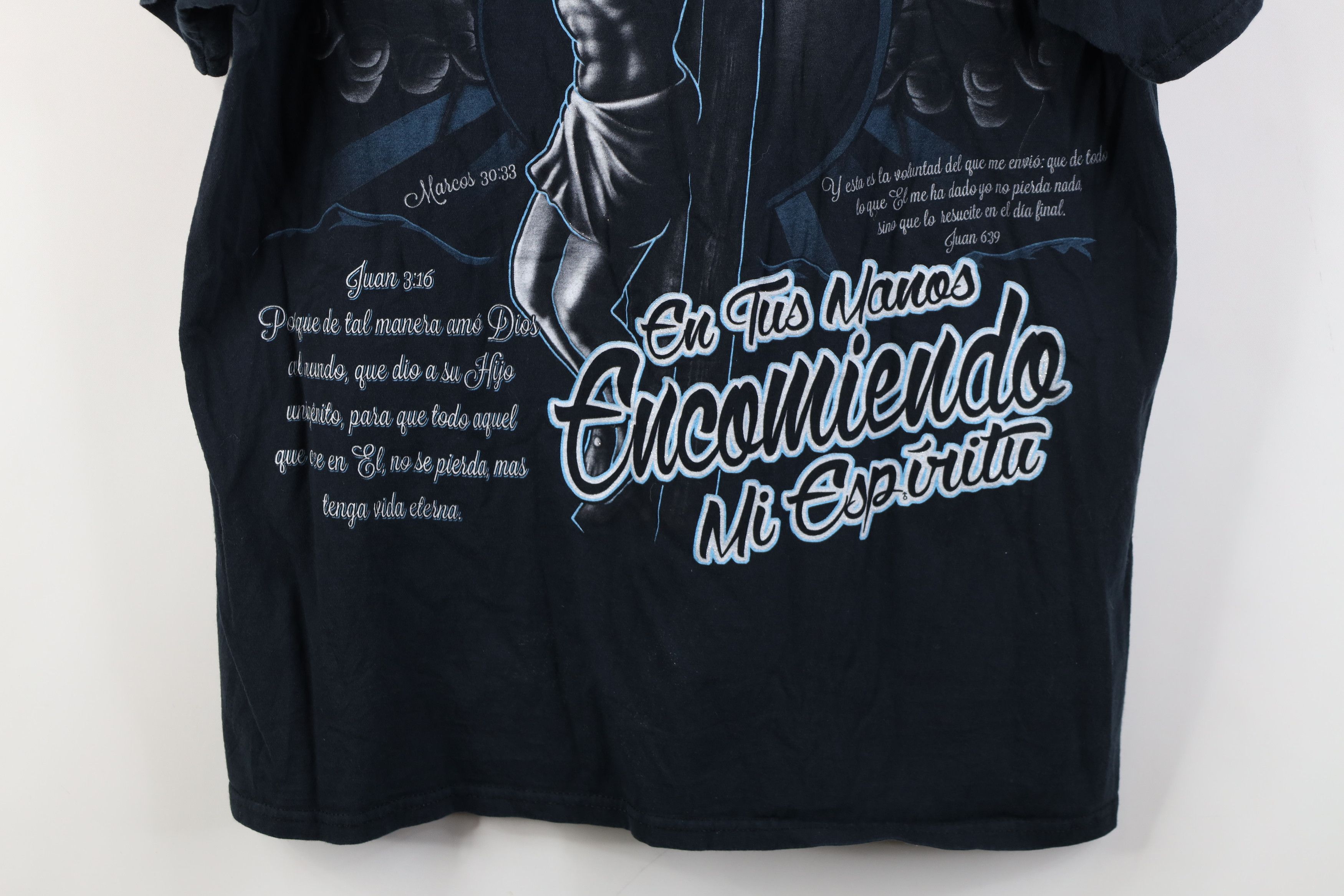 Vintage Vintage Y2K Streetwear Christian Jesus Cross Spanish T-Shirt Size US M / EU 48-50 / 2 - 15 Thumbnail