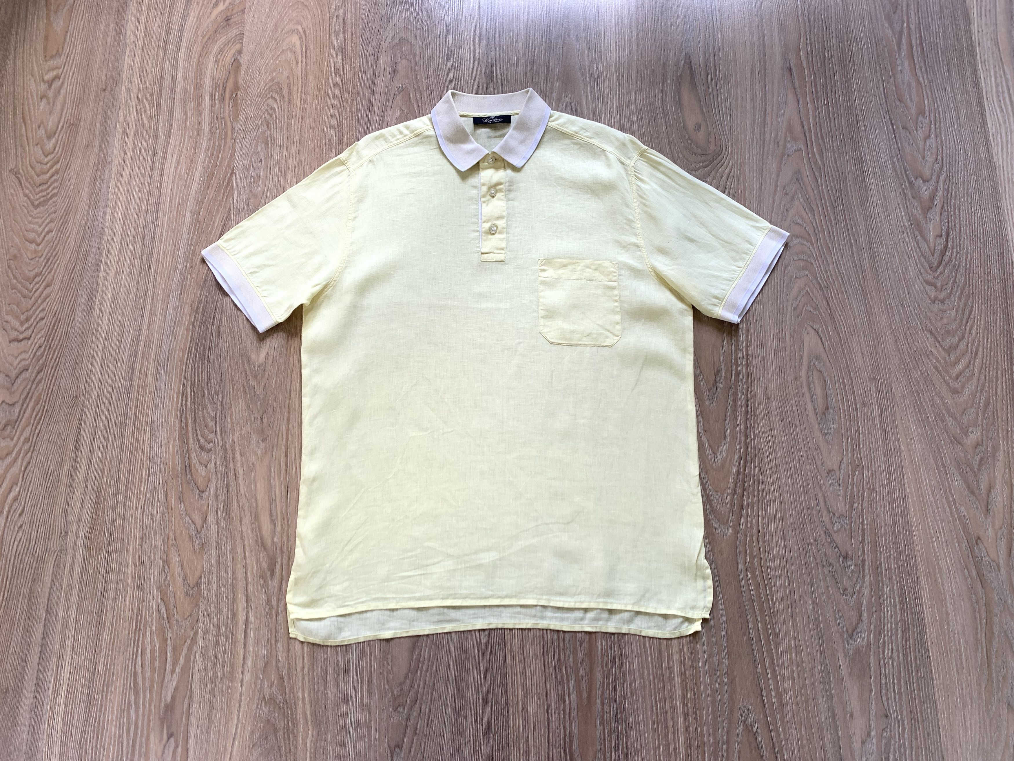 Other Viadeste Mens Linen Pocket Polo T-Shirt Size US L / EU 52-54 / 3 - 1 Thumbnail