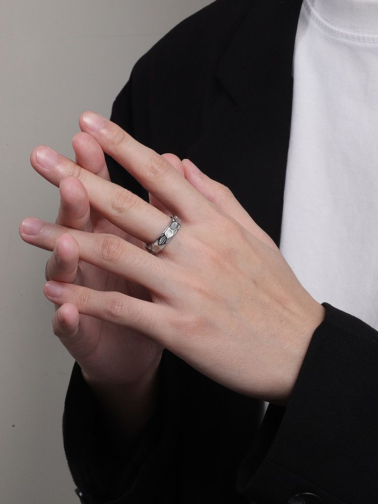 Jewelry Vibe Jewelry Rings Open Size Chrome Ring (Size 7-13) Size ONE SIZE - 3 Thumbnail