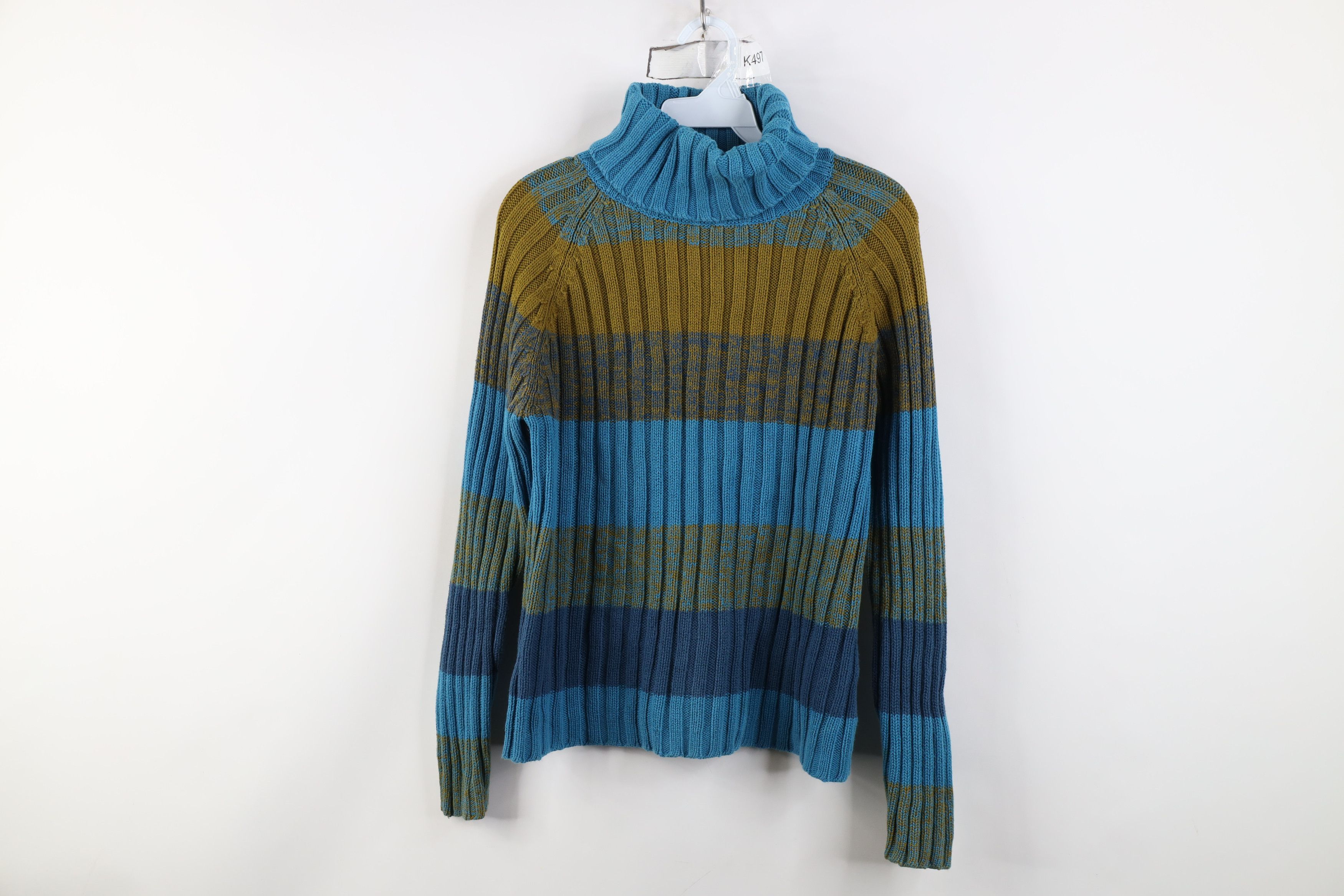 Vintage Vintage 90s Streetwear Knit Cropped Turtleneck Sweater Size L / US 10 / IT 46 - 1 Thumbnail