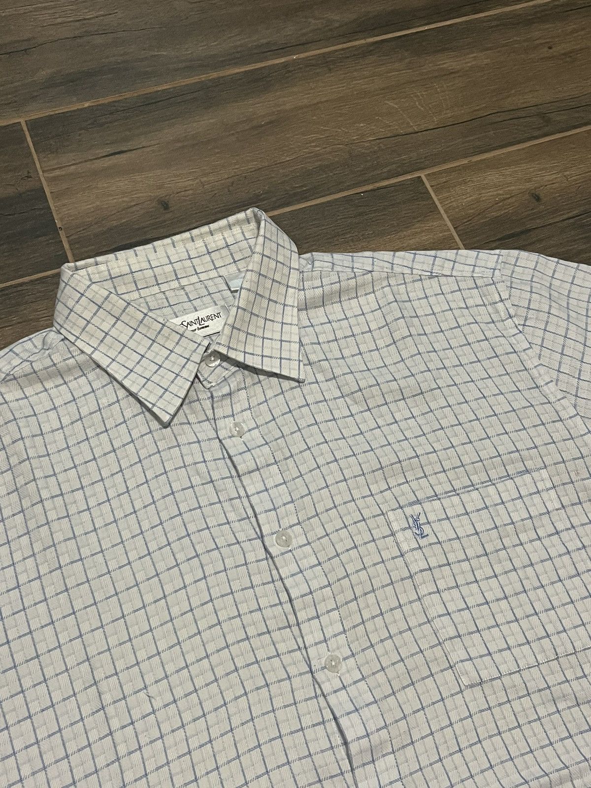 Vintage × Yves Saint Laurent Mens Vintage YSL Yves Saint Laurent shirts button up luxury Size US L / EU 52-54 / 3 - 2 Thumbnail