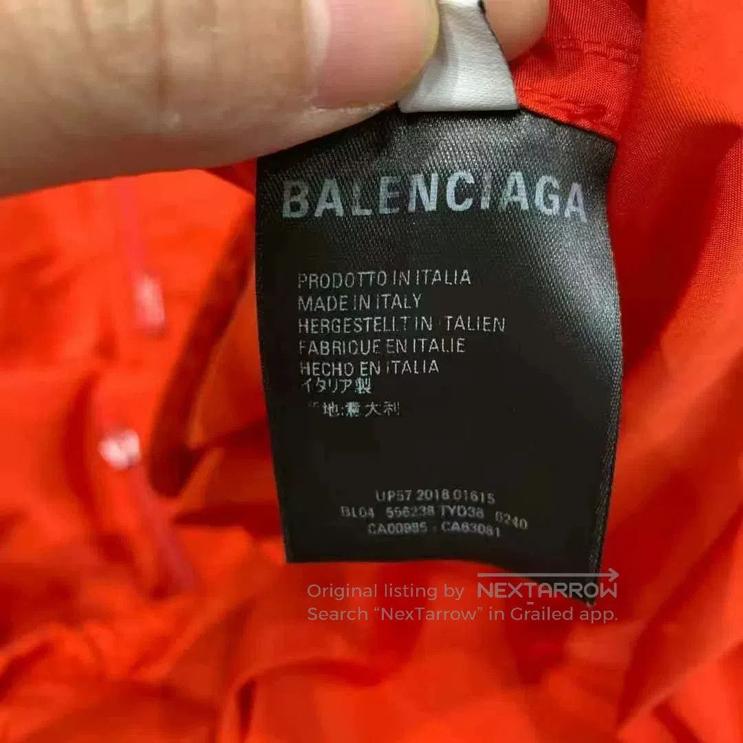 Balenciaga Balenciaga Red Embroidered Logo Jacket. Size US M / EU 48-50 / 2 - 5 Thumbnail