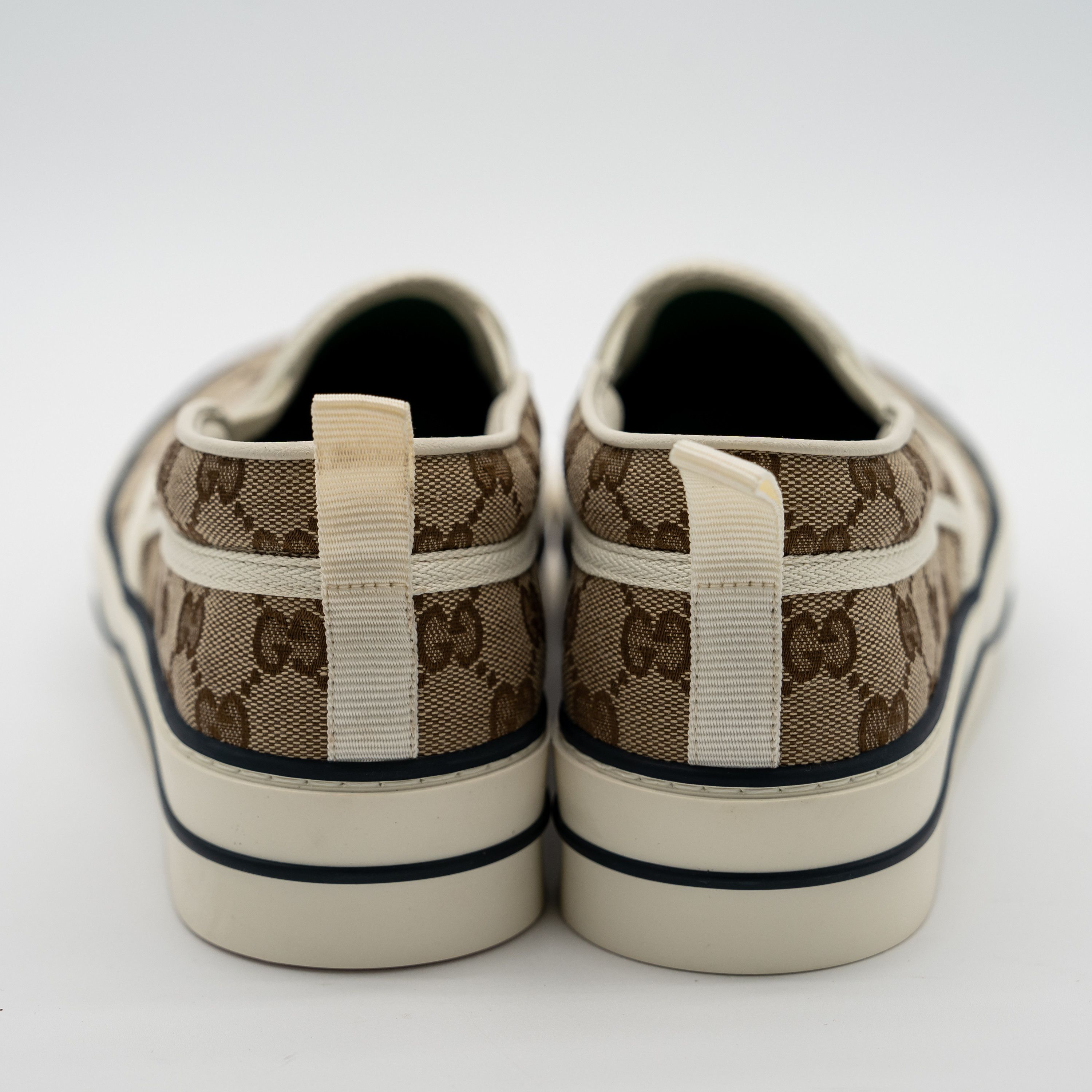 Gucci 42G Gucci GG Supreme Loafers Sneakers Slip On Tennis Beige Size US 12 / IT 42 - 5 Thumbnail