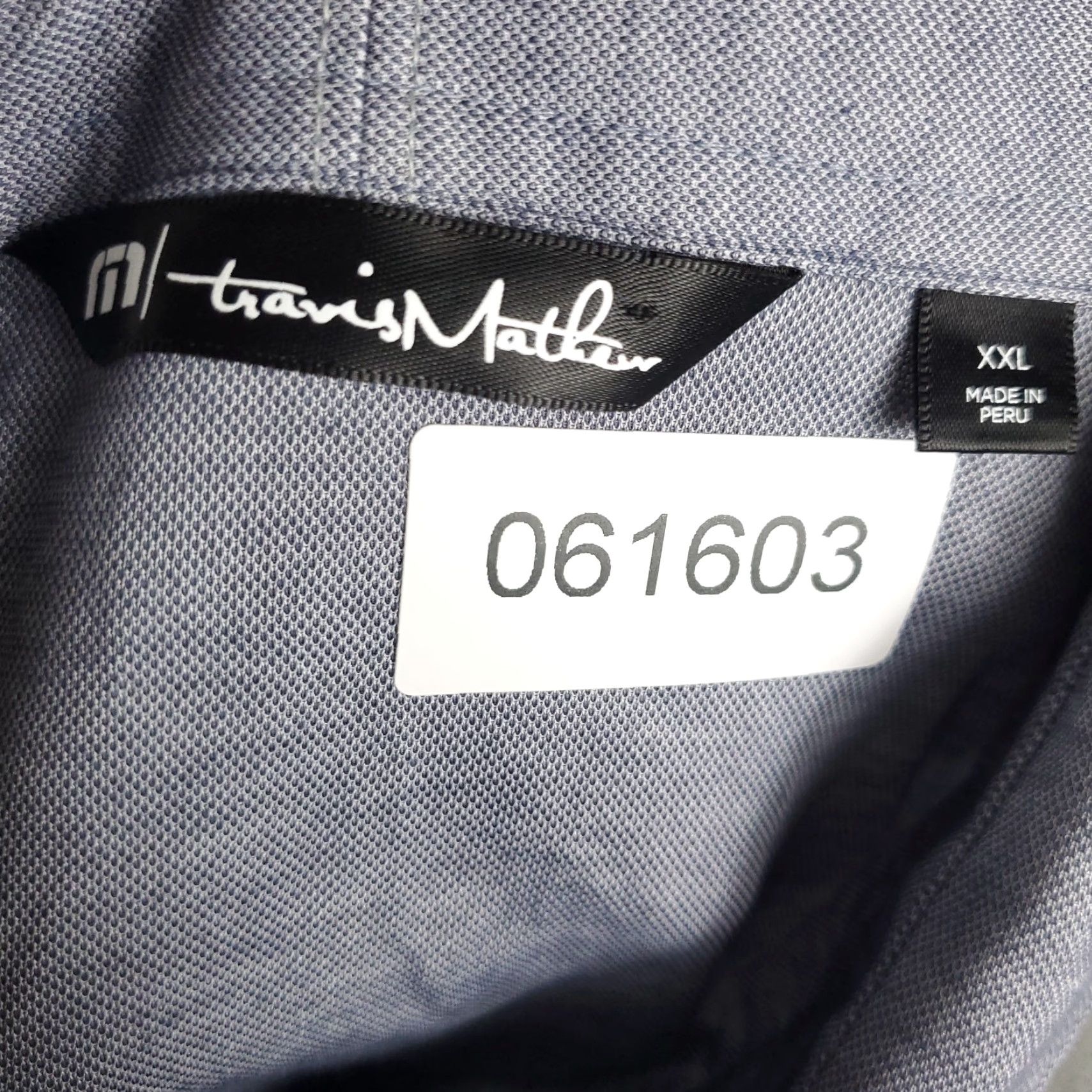 TravisMathew Travis Mathew Polo Shirt Mens 2XL Blue Casual Short Sleeve Activewear Size US XXL / EU 58 / 5 - 7 Thumbnail