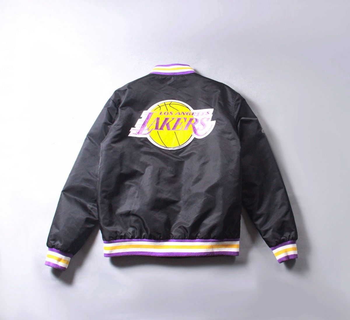 NBA Los Angeles Lakers NBA Black Zip Jacket Varsity Vintage M Size US M / EU 48-50 / 2 - 2 Thumbnail