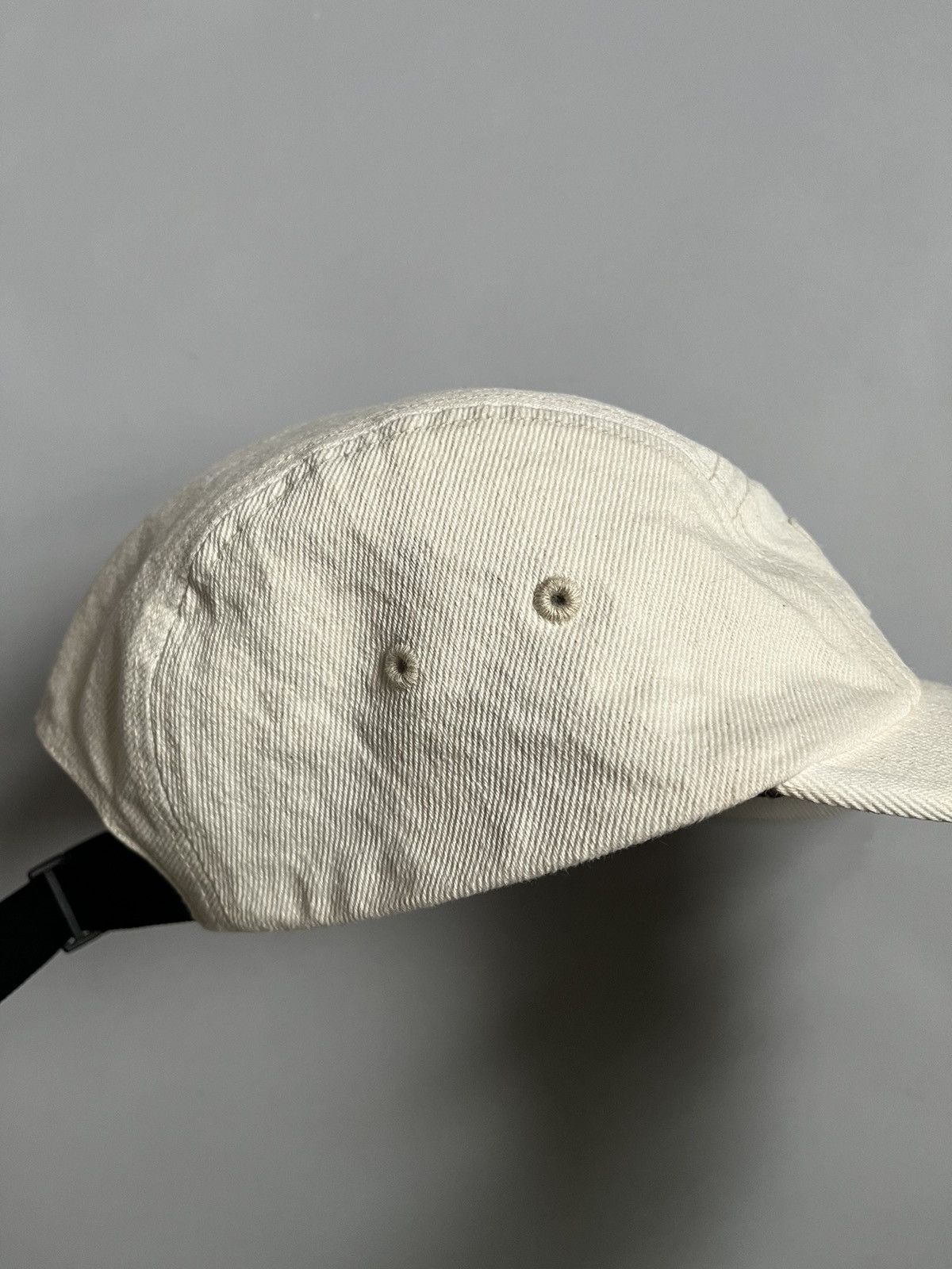 Supreme SUPREME White Canvas 5 Panel Cotton Cap Hat Size ONE SIZE - 9 Thumbnail