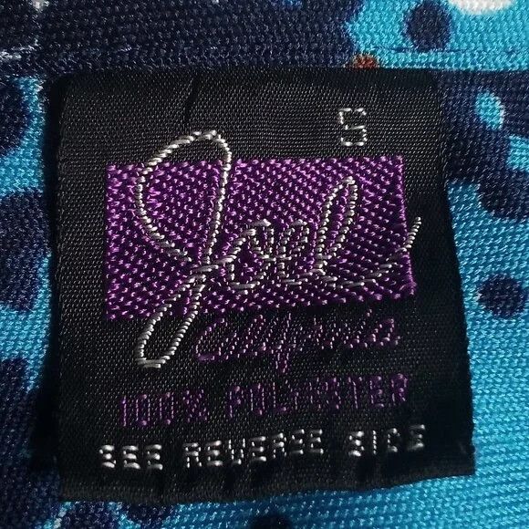 Other Vintage Joel California Splatter Polyester Disco Shirt Size US S / EU 44-46 / 1 - 3 Thumbnail