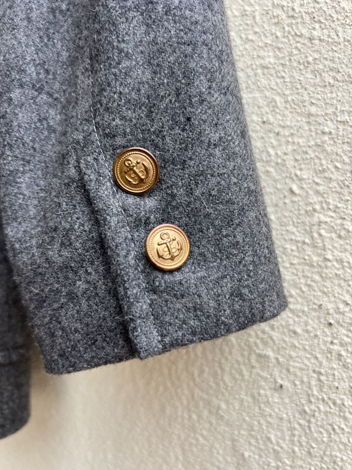 Blue Blue Japan Vintage Blue Blue Japan Grey Wool Coat Blazer Jacket Size US M / EU 48-50 / 2 - 13 Thumbnail