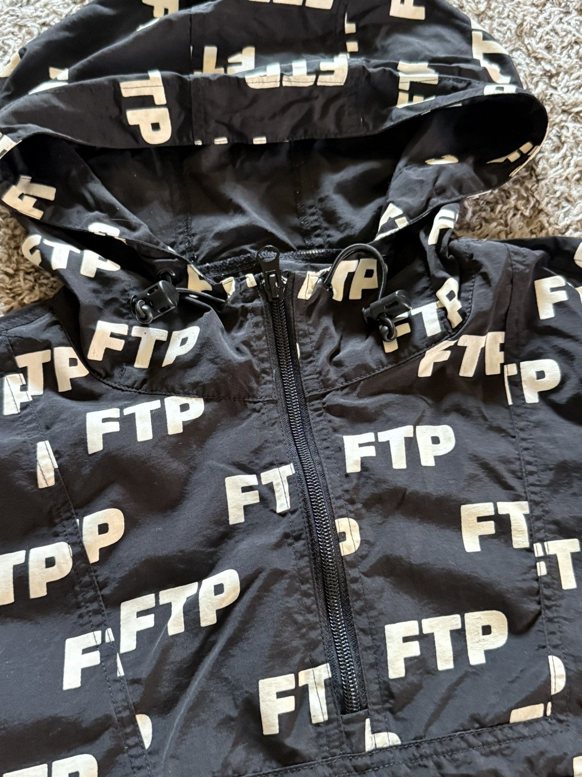 Fuck The Population FTP ALL OVER ANORAK LARGE BLACK Size US L / EU 52-54 / 3 - 2 Thumbnail