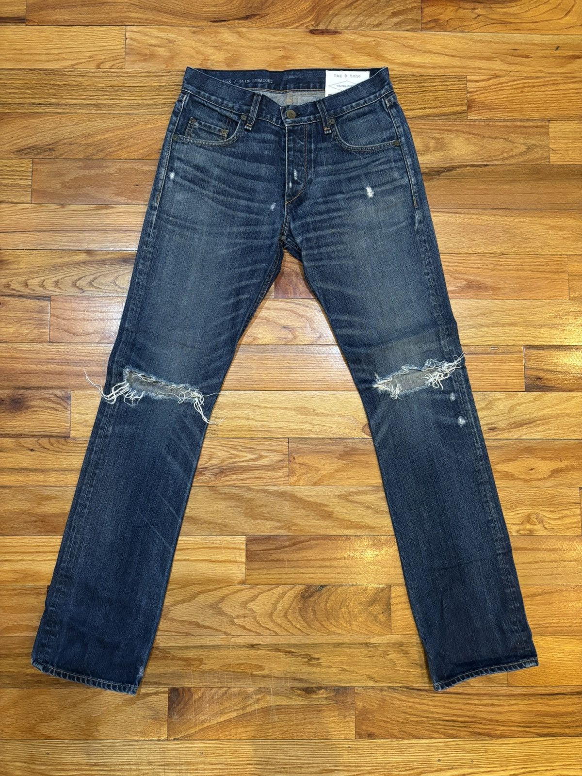Rag & Bone Rag & Bone Slim Straight Denim Size US 30 / EU 46 - 1 Thumbnail