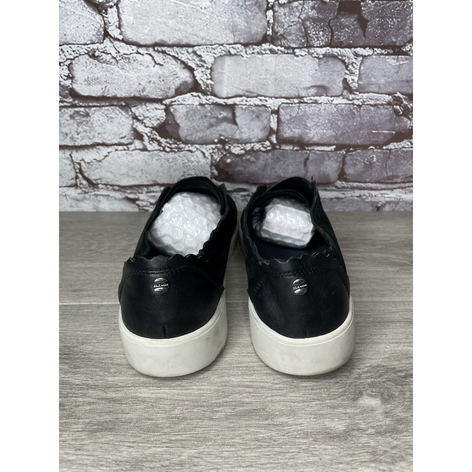 Cole Haan Cole Haan Grand Os Black Nubuck Leather Slip On Comfort Shoe Size US 9.5 / IT 39.5 - 4 Thumbnail