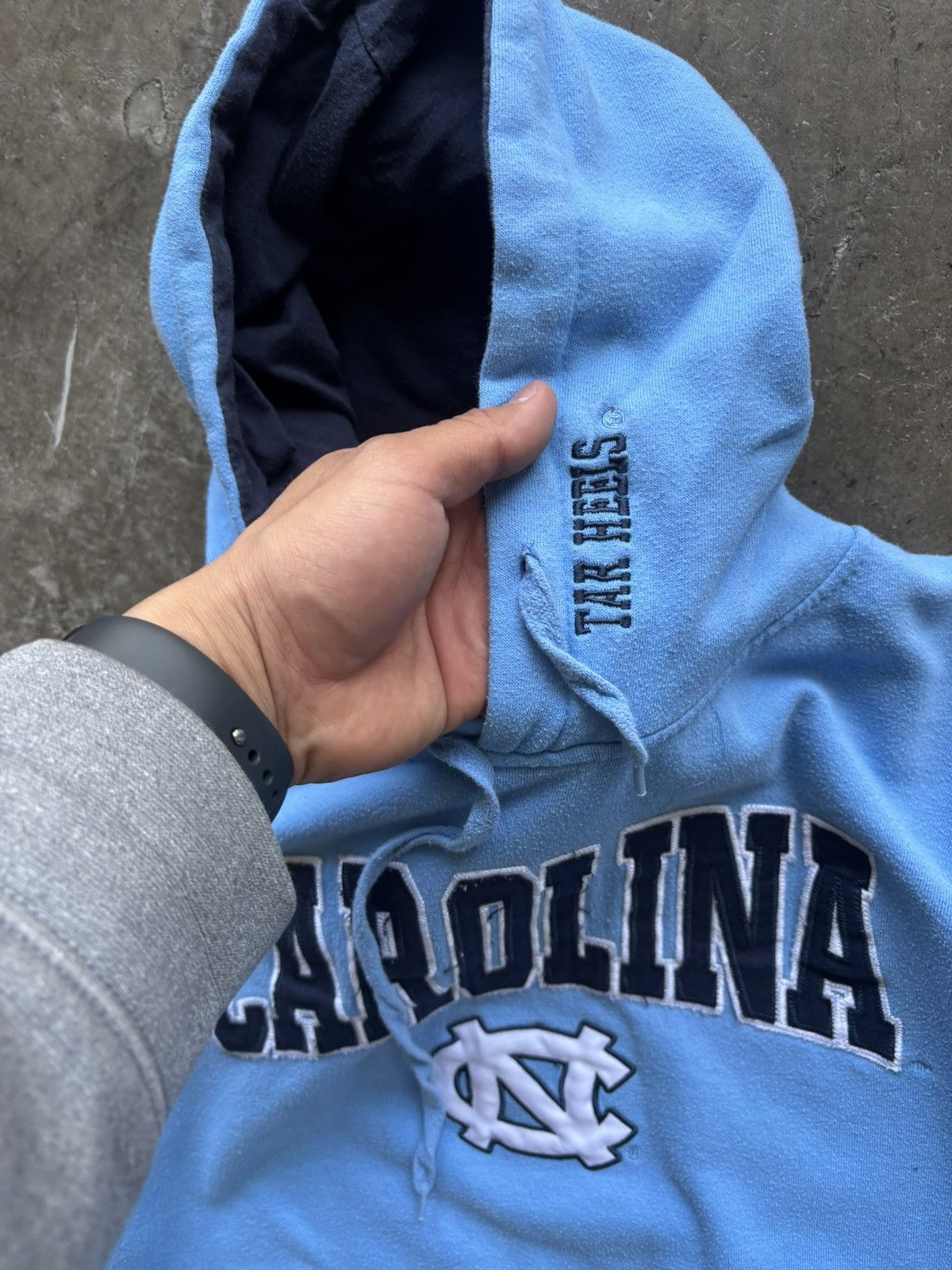 Vintage Carolina UNC Hoodie Size US L / EU 52-54 / 3 - 3 Thumbnail