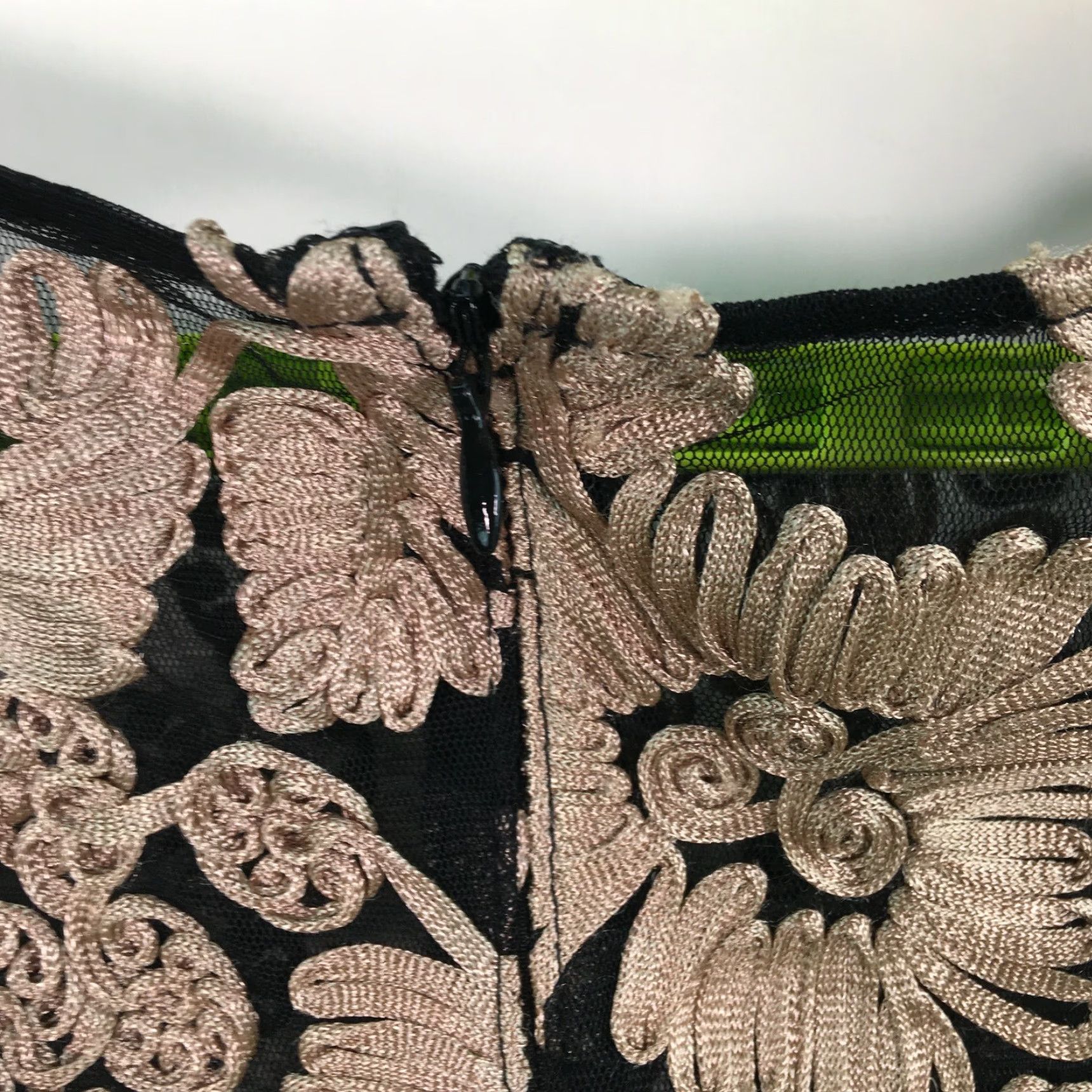 Alex Evenings Alex Evenings Womens Sleeveless Floral Tulle Black Mermaid Gown Dress Size 20 Size 3XL / US 20-22 - 7 Thumbnail