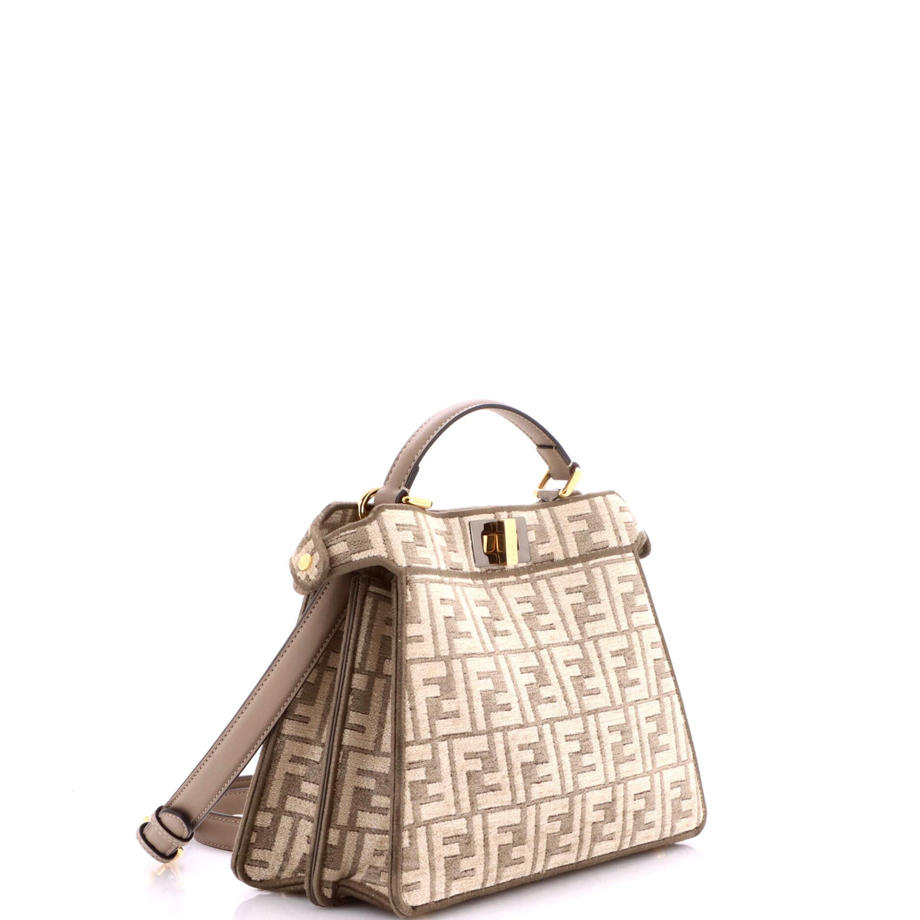 Fendi Peekaboo ISeeU Bag Zucca Tapestry Small Size ONE SIZE - 1 Thumbnail