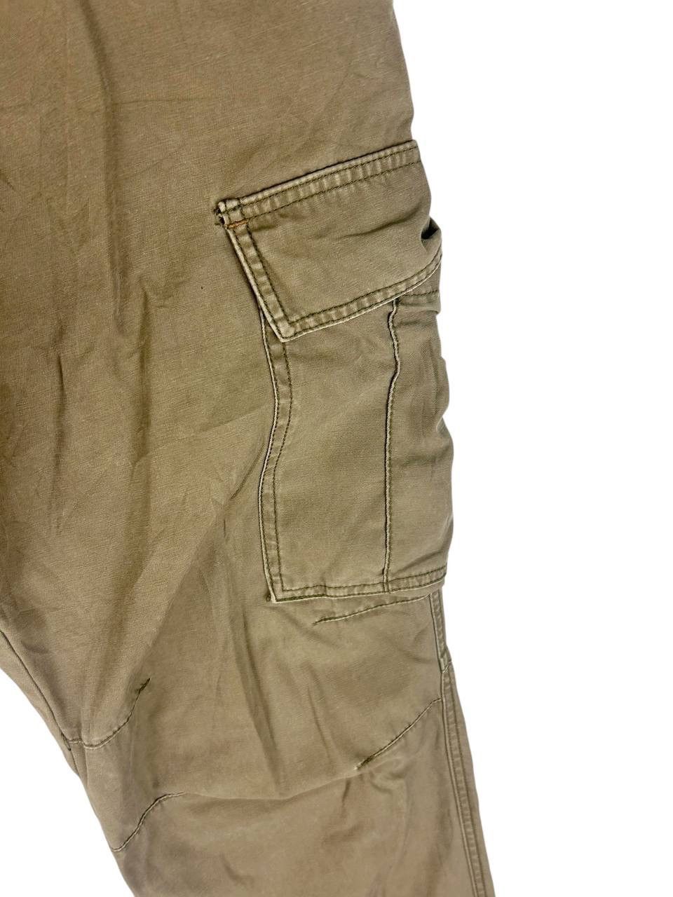 Japanese Brand Cargo Pant By Oil Cake , Faded Complete with Belt , Loose Size US 34 / EU 50 - 3 Thumbnail