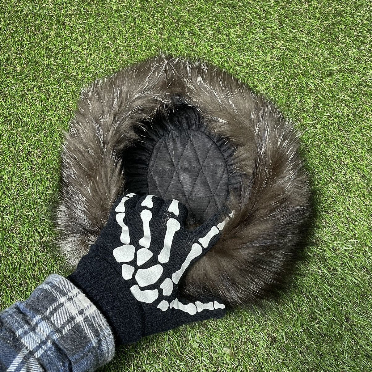 Vintage Vintage Y2K Furry Beanie Alt Skeleton Hand Ushanka Punk OS Size ONE SIZE - 3 Thumbnail