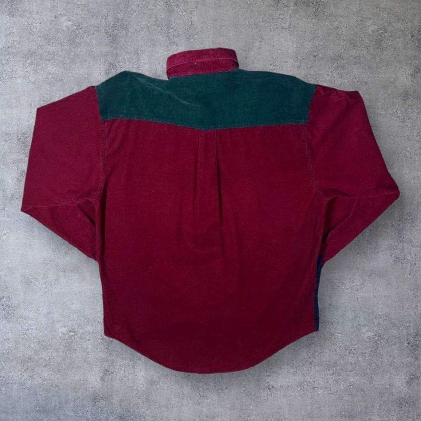 Bugle Boy VINTAGE Bugle Boy Colour Block Corduroy Long Sleeve Button-Up Shirt M Mens Regular Cotton Multicoloured Colour Navy Red Green 90s? Not needed Size US M / EU 48-50 / 2 - 2 Thumbnail