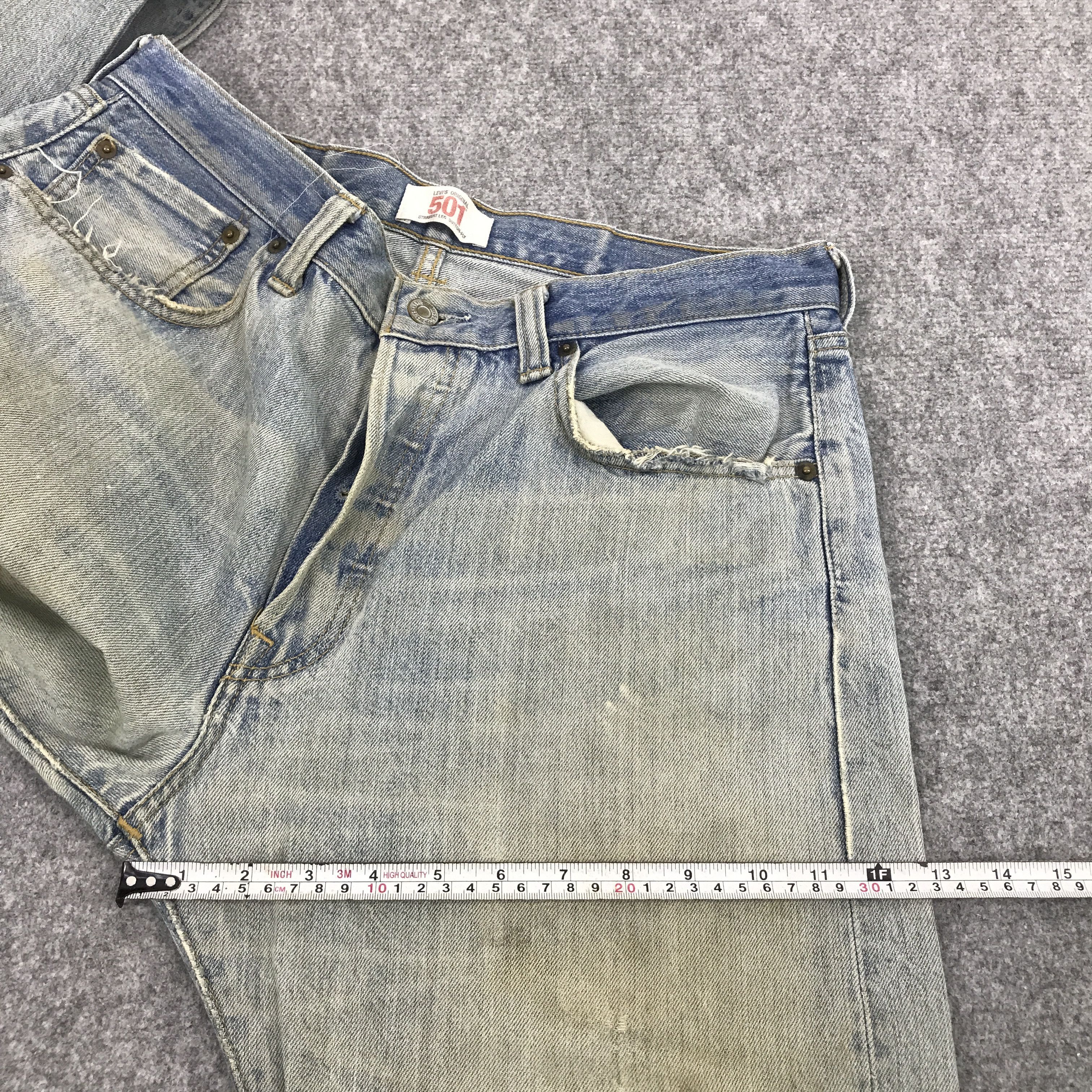 Levi's × Levi's Vintage Clothing LEVI'S 501 DISTRESSED DENIM JEANS PANTS Size US 32 / EU 48 - 11 Thumbnail
