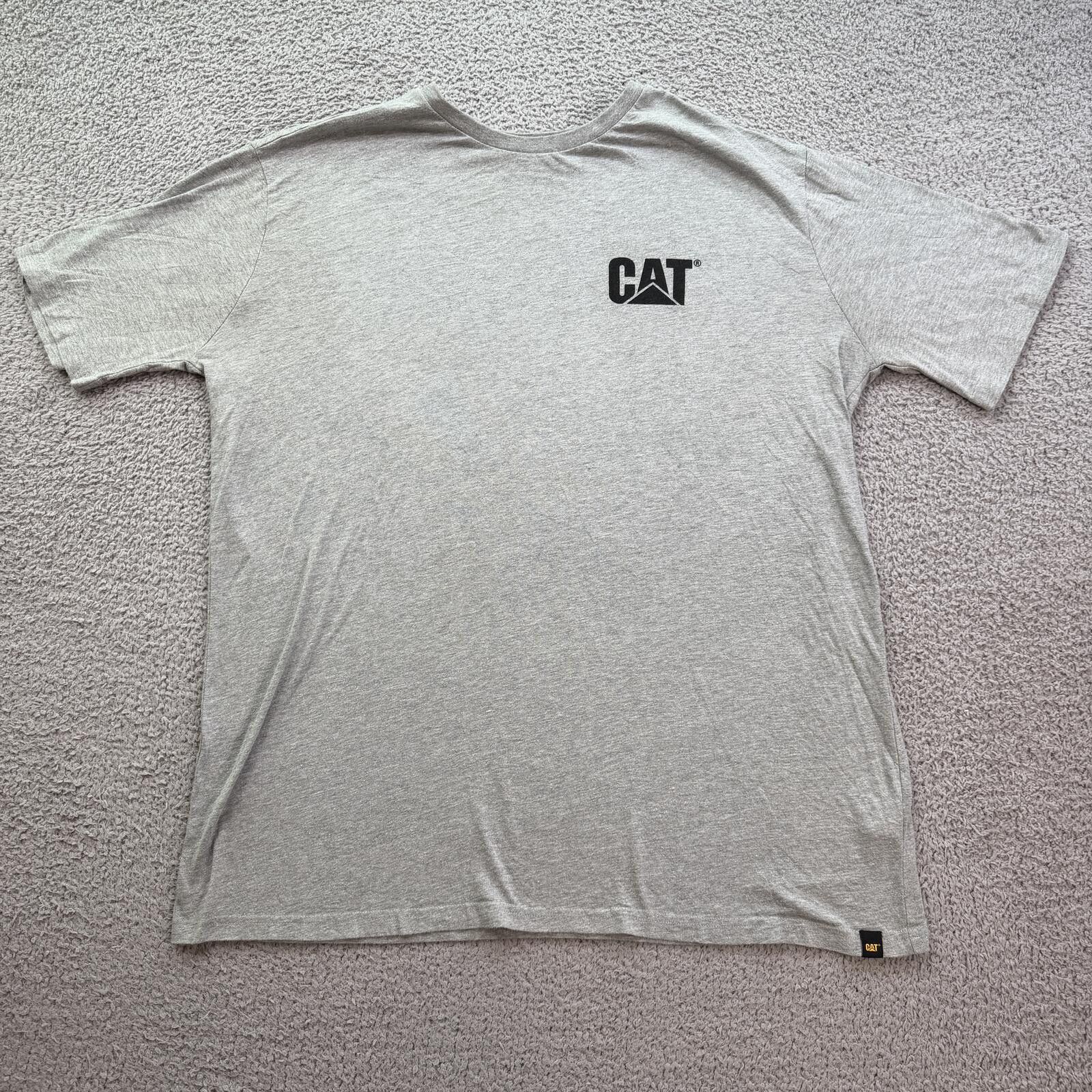 Caterpillar Vintage Style Caterpillar CAT Workwear T Shirt XL Gray Size US XL / EU 56 / 4 - 2 Thumbnail