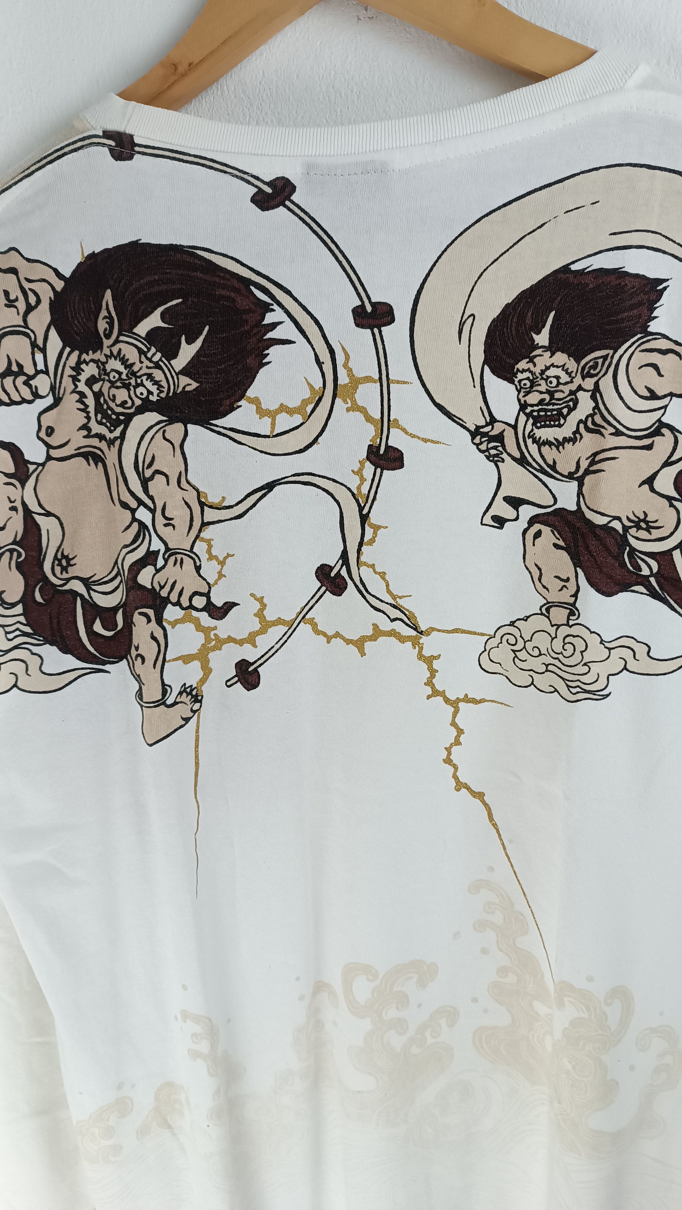 Japanese Brand VINTAGE FUJIN RAIJIN SUKAJAN MONSTER TALE JAPAN VERY RARE Size US L / EU 52-54 / 3 - 18 Thumbnail