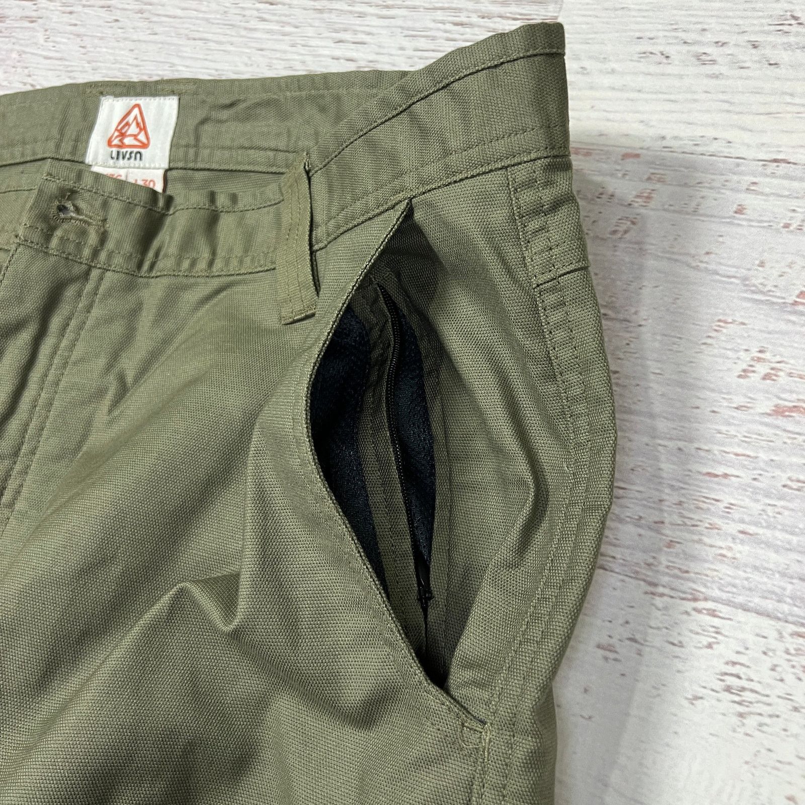 Other LIVSN Flex Canvas Utility Pants Olive Original Fit 36x30 Size US 36 / EU 52 - 8 Thumbnail
