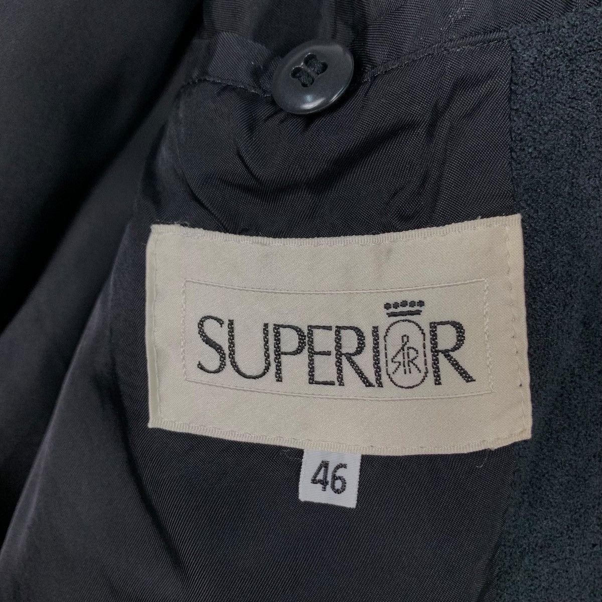 Japanese Brand SUPERIOR Embroidery Big Logo Work Casual Jacket #2371-C106 Size US L / EU 52-54 / 3 - 15 Thumbnail