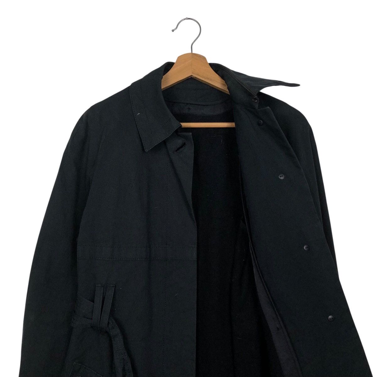 Aquascutum × Japanese Brand × Vintage 📌Rich Black- Long Jacket Trench Coat Aquascutum London Size US M / EU 48-50 / 2 - 14 Thumbnail