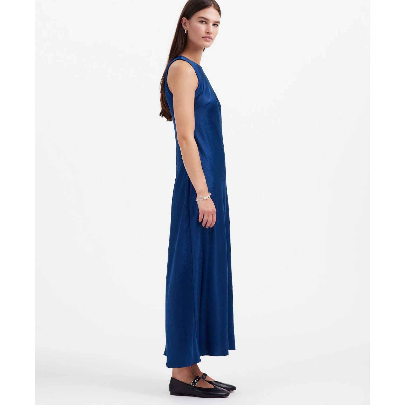 Madewell NWT Madewell Sleeveless Midi Dress Deep Cobalt Blue Size 0 Size XS / US 0-2 / IT 36-38 - 3 Thumbnail