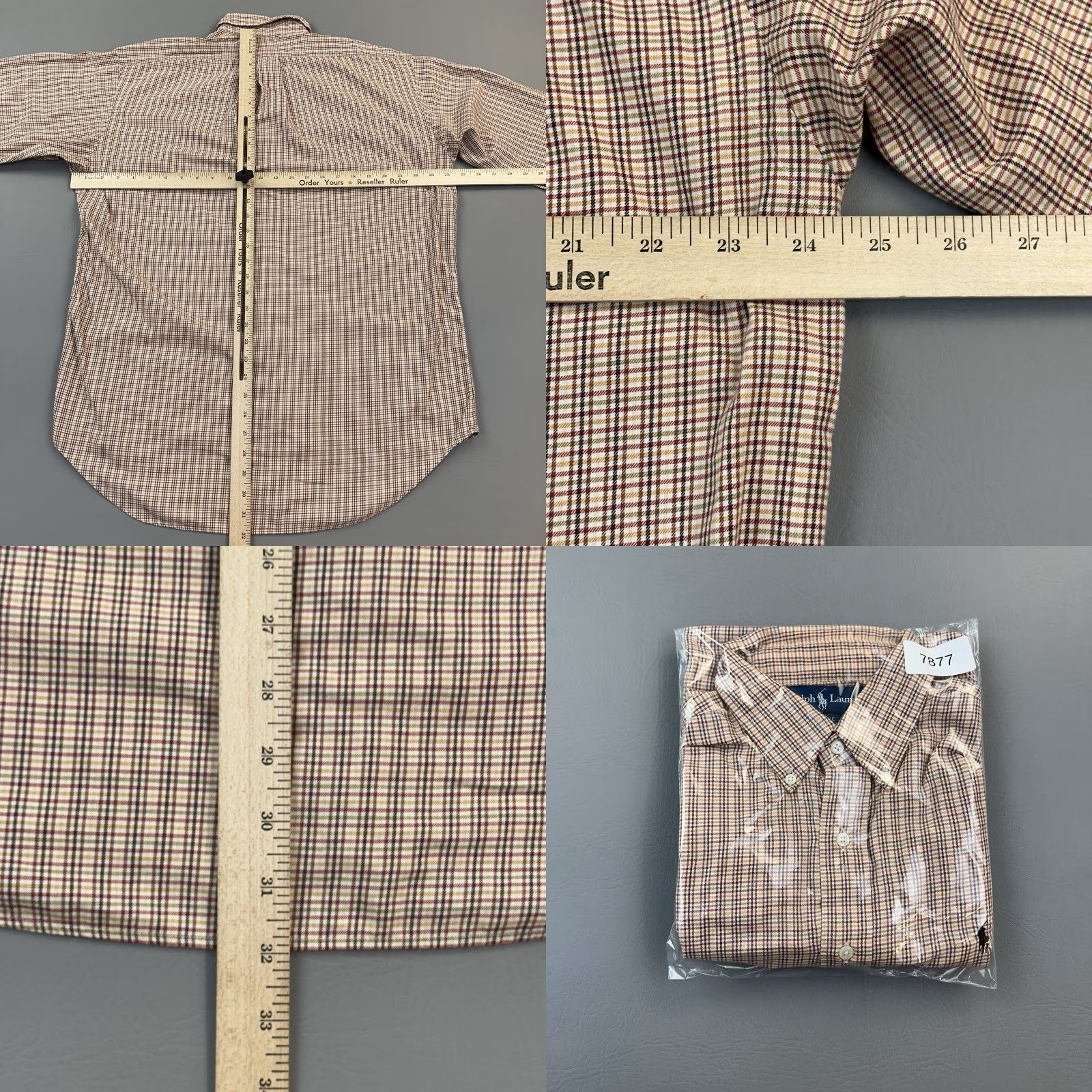 Ralph Lauren VINTAGE Ralph Lauren Shirt Mens Medium Plaid Blake Long Sleeve Button Down Size US M / EU 48-50 / 2 - 9 Thumbnail