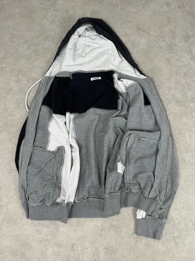 Dirk Bikkembergs SS2014 Bikkembergs Sport Grey Colorblock Zip-up Hoodie Size US S / EU 44-46 / 1 - 8 Thumbnail