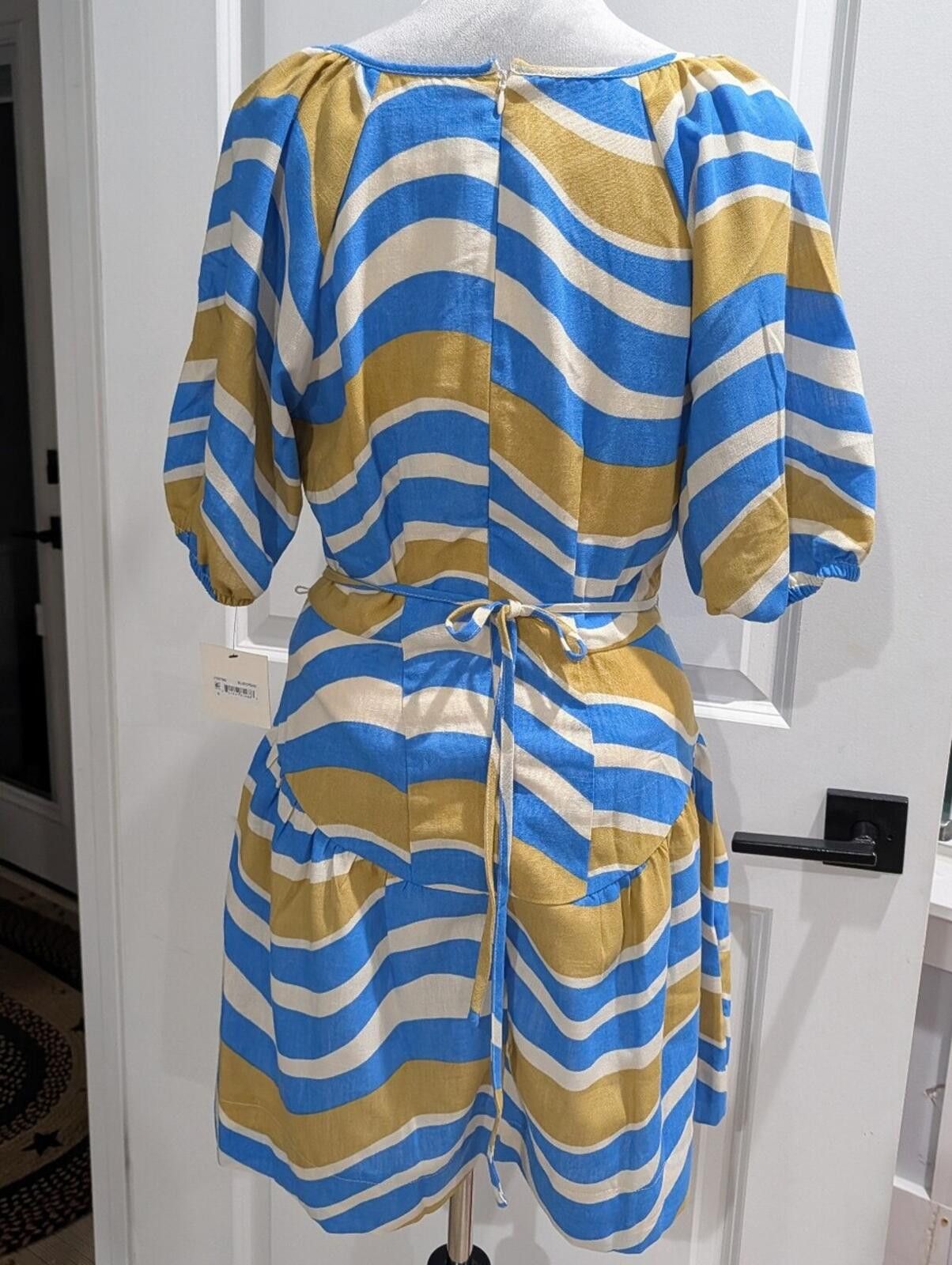 Other Wave-Stripe Mini Dress in Blue and Mustard Size M / US 6-8 / IT 42-44 - 4 Thumbnail