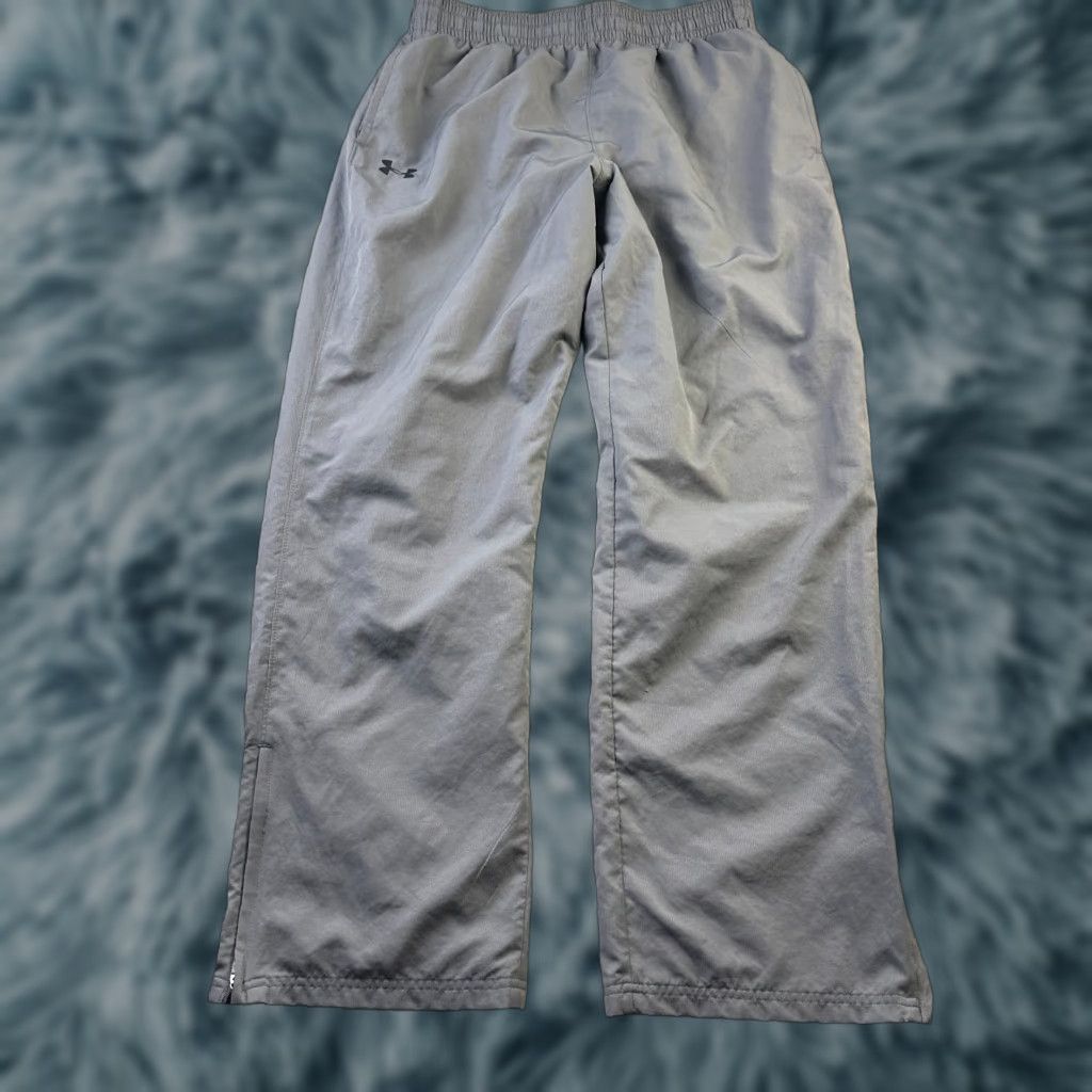 Under Armour Under Armour Pants Mens Large Gray Ankle Zipper Track Windbreaker Lightweight Pockets Size US 33 - 1 Thumbnail